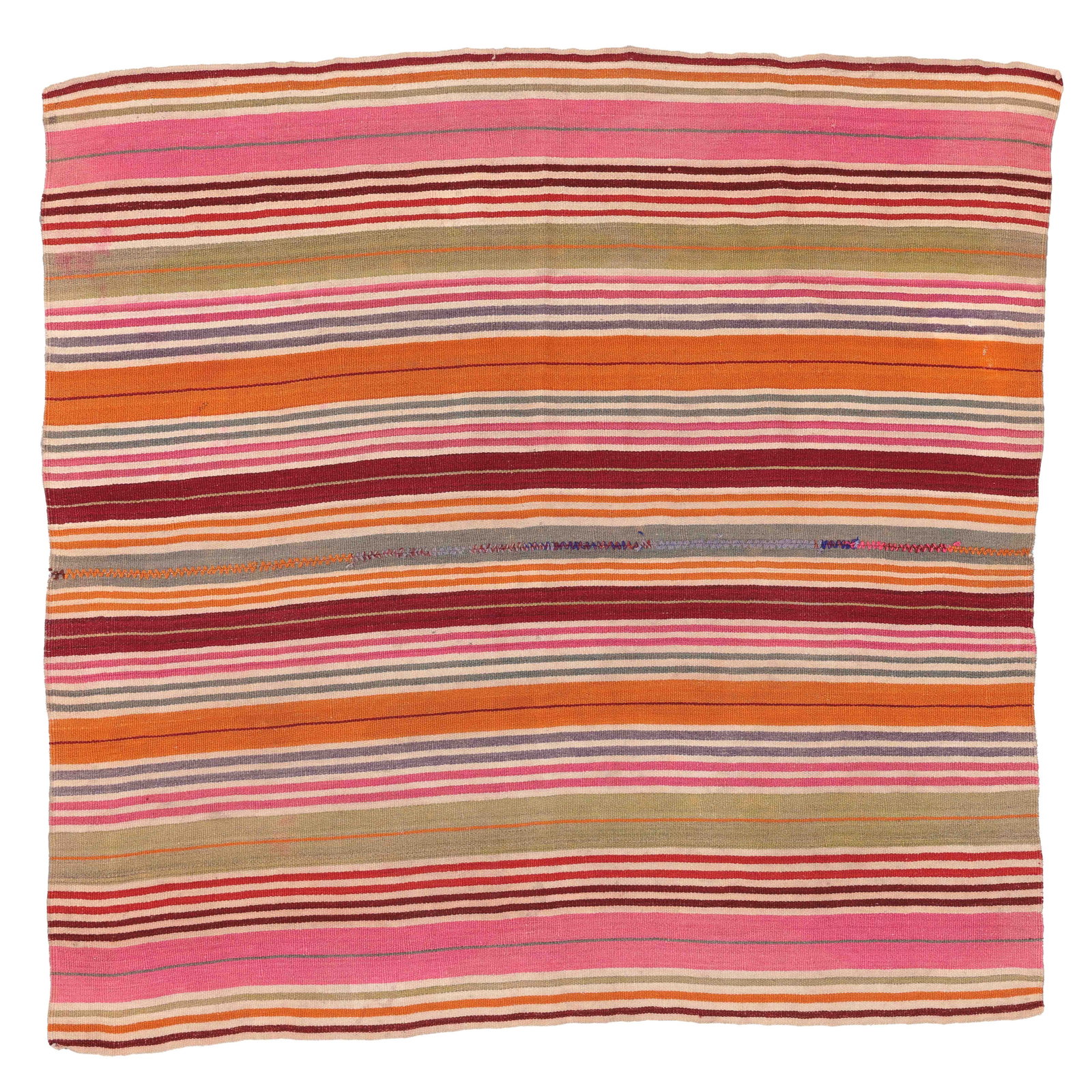 Striped Poncho, Patagonia, Mid 20th C., 5'9'' x 5'7'' (1 of 4)