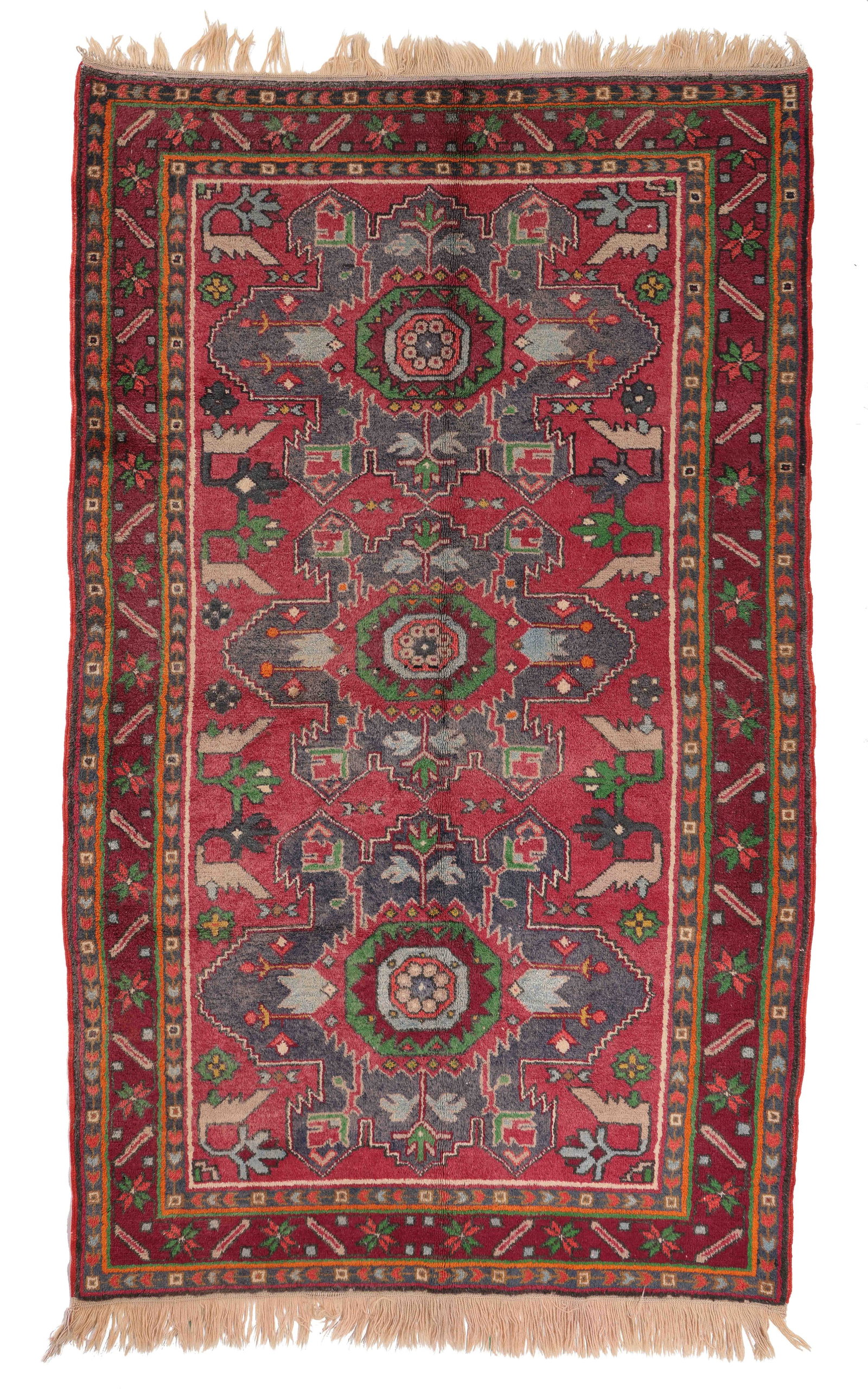 Sumak Style Pile Rug, Caucasus, Mid 20th C., 5'1'' x 8'6'' (1 of 6)