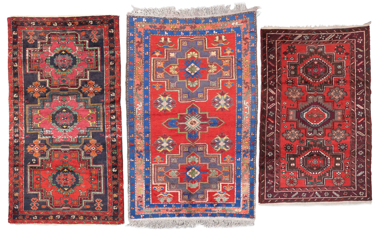 3 Caucasian Rugs, Early/Mid 20th C. (1 of 8)