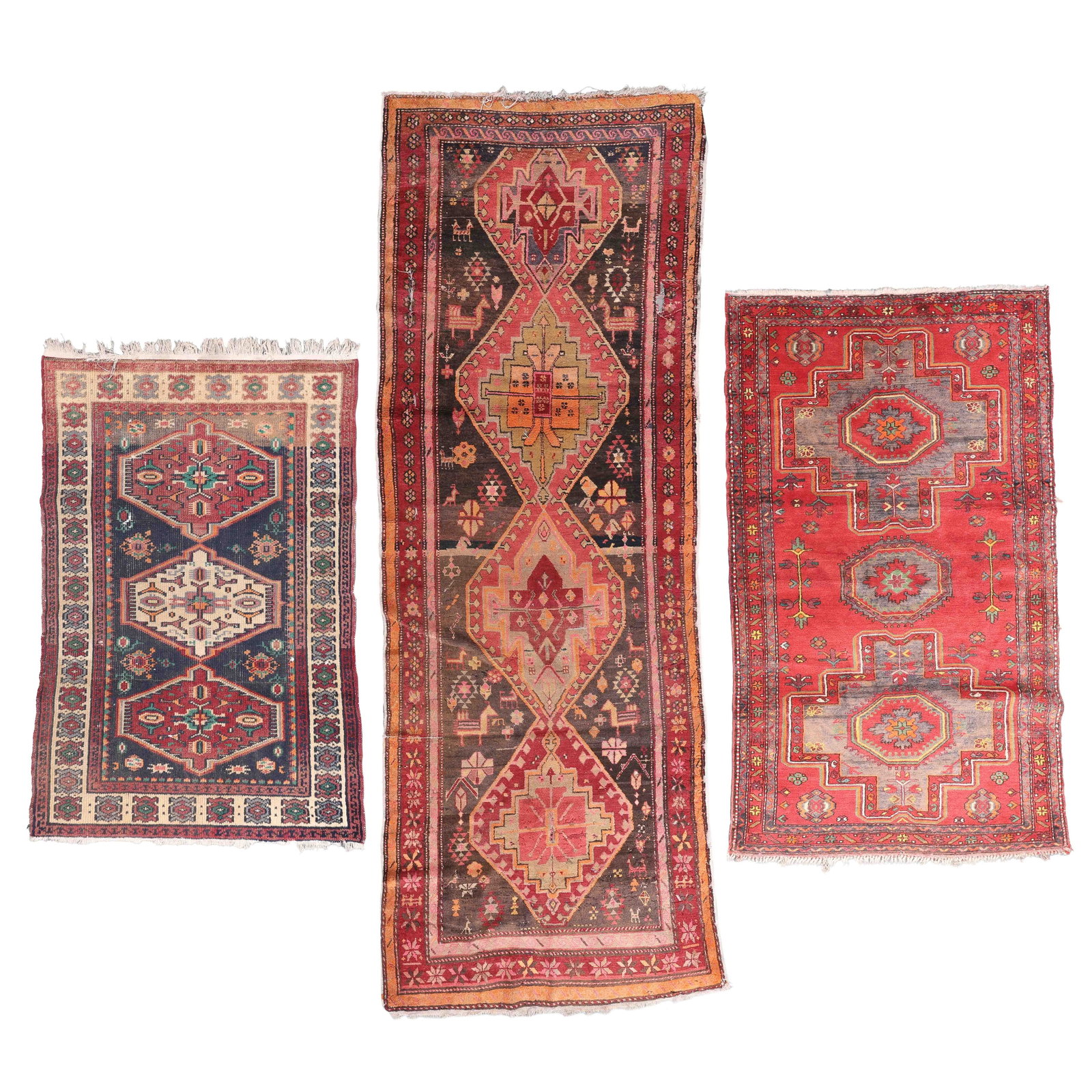 3 Caucasian Rugs, Mid/Late 20th C. (1 of 9)
