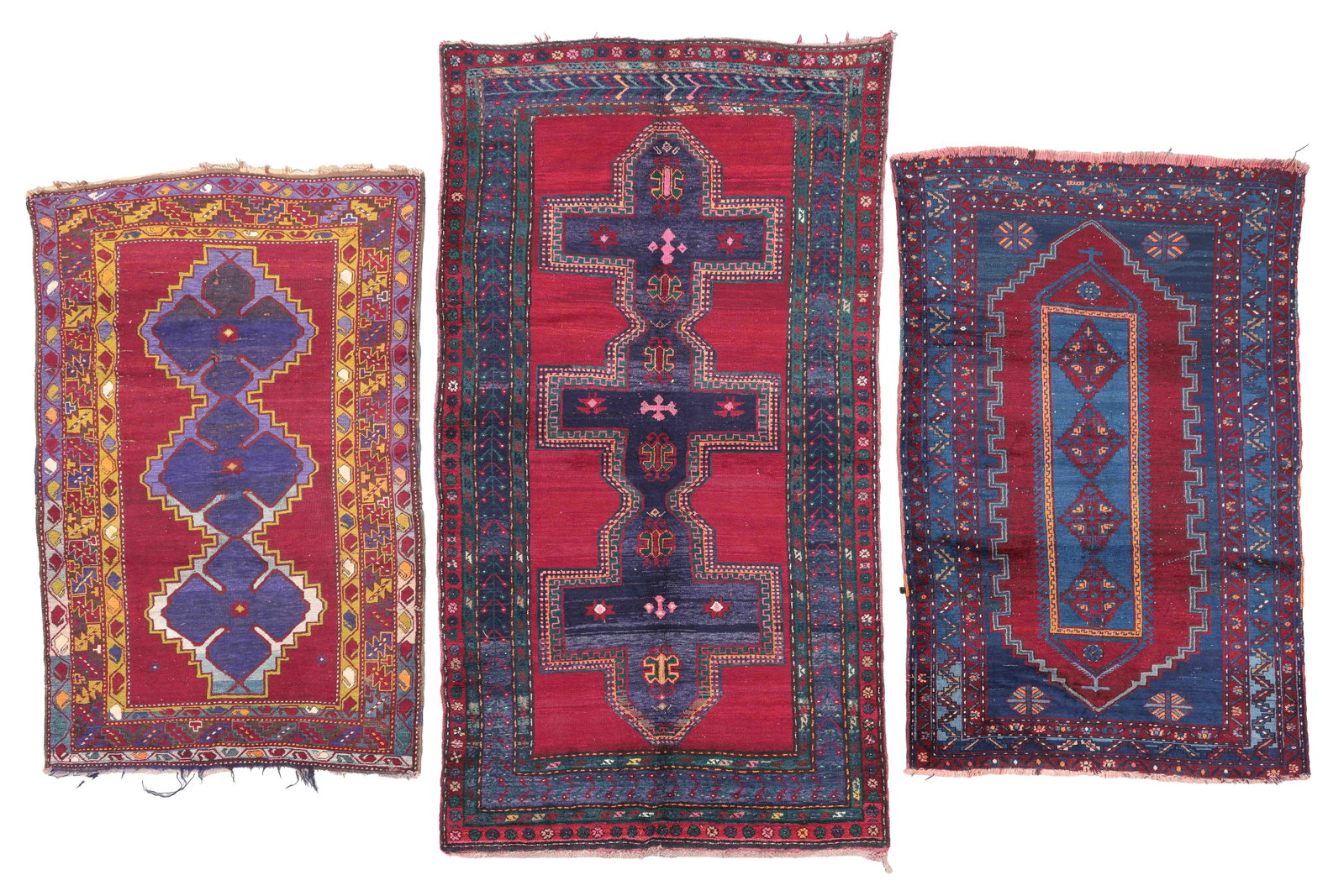 3 Caucasian Rugs, Mid/Late 20th C. (1 of 8)