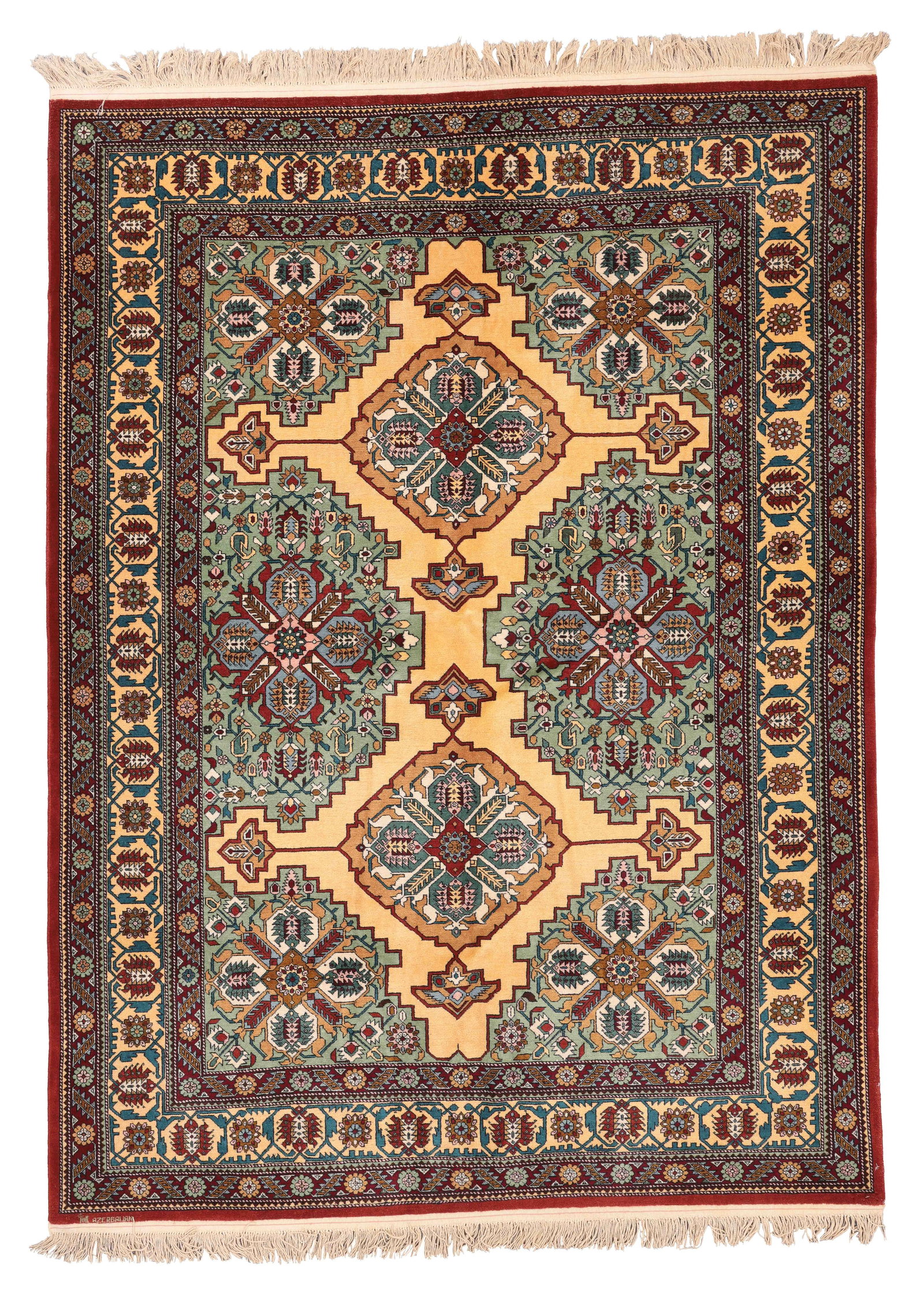 Russian Shirvan Rug, USSR, Mid 20th C., 6'7'' x 8'11'' (1 of 9)