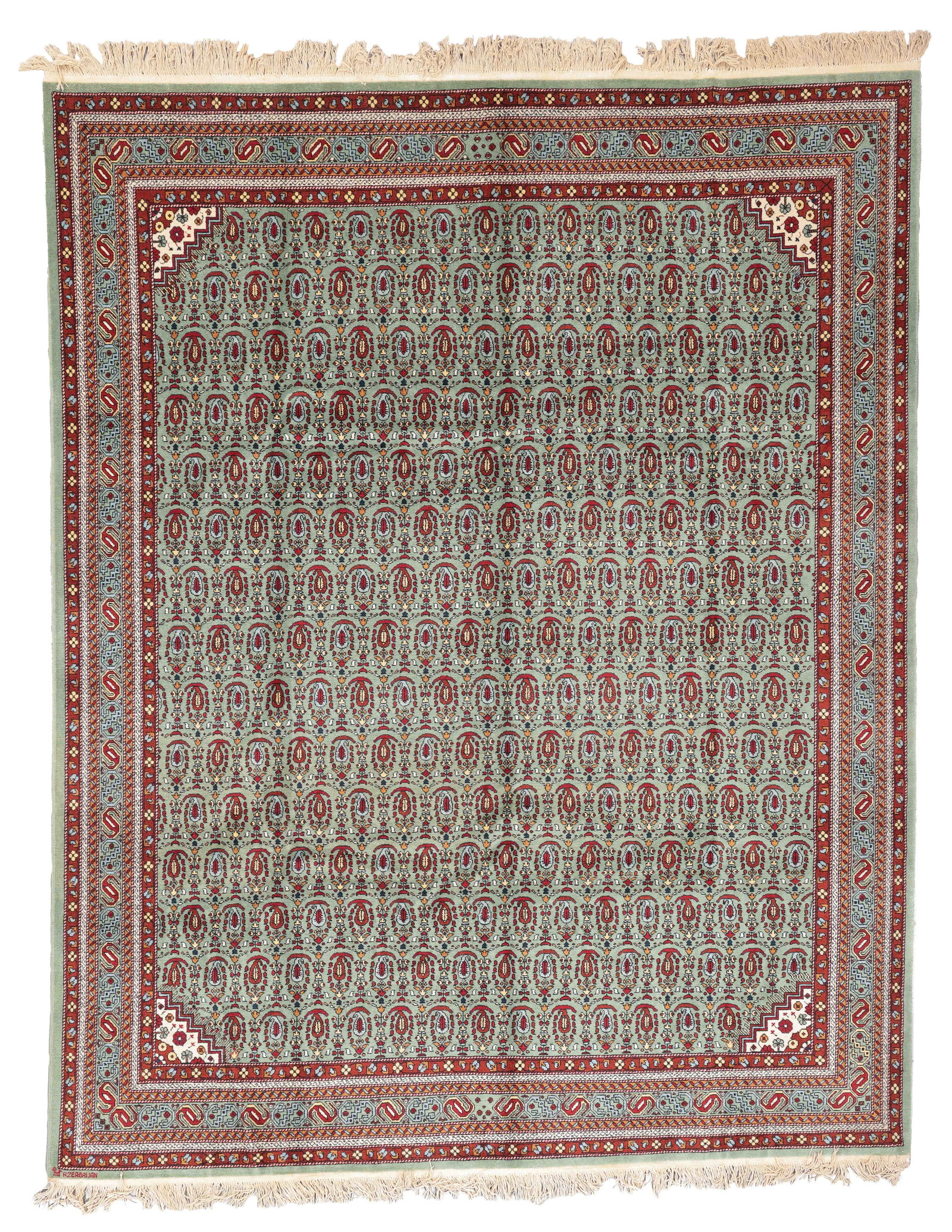 Armenian Rug, USSR, Mid 20th C., 9'0'' x 10'1'' (1 of 8)