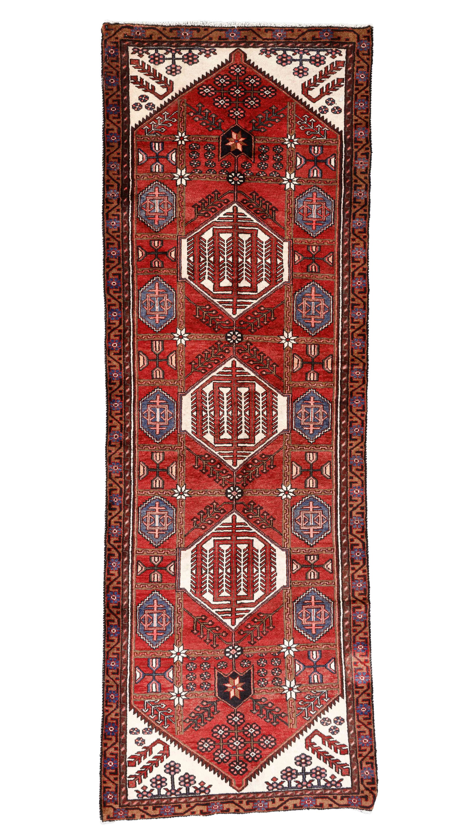 Heriz Rug, Persia, Late 20th C., 3'5'' x 9'11'' (1 of 4)
