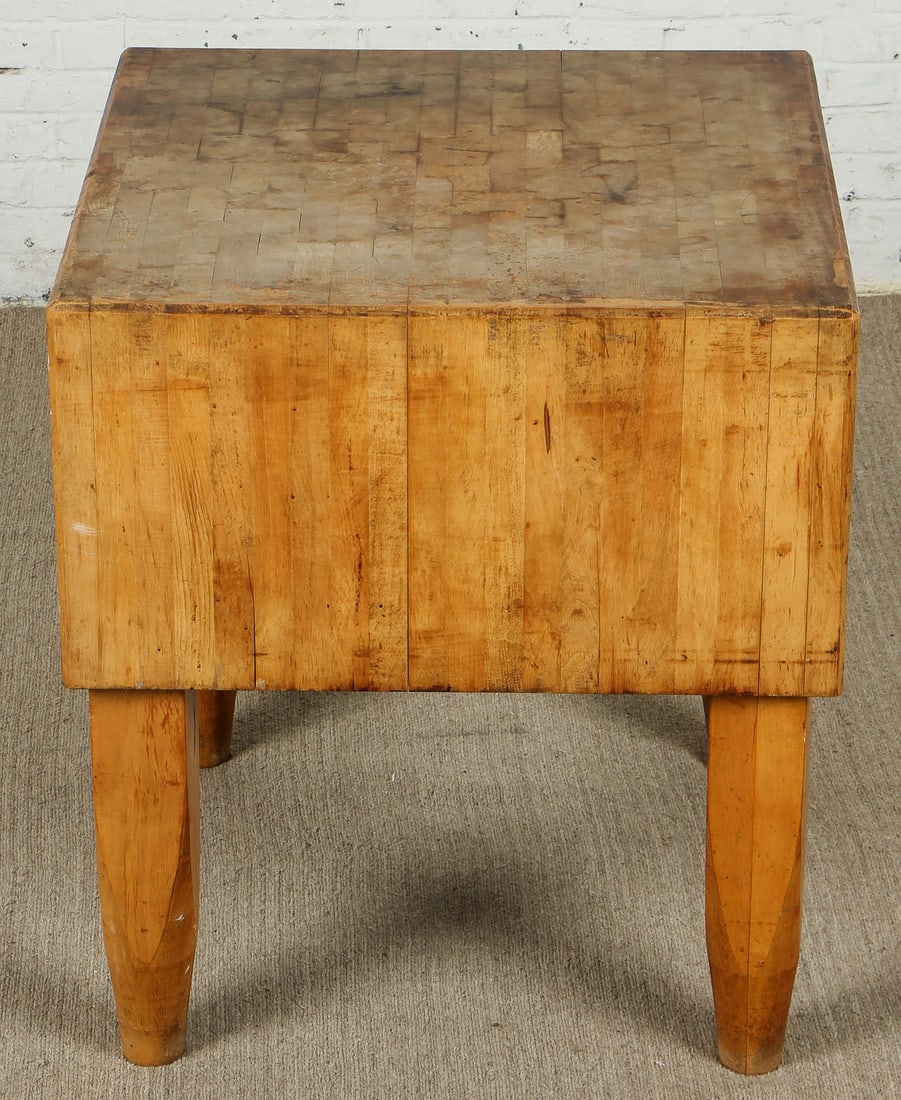 Vintage Butcher's Chopping Block Table (1 of 4)