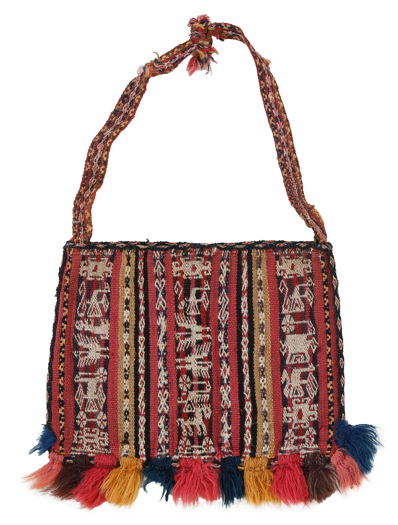 Aymara Men's Chuspa Coca Bag, Bolivar, Dept. of Cochabamba, Early 19th C. (1 of 3)