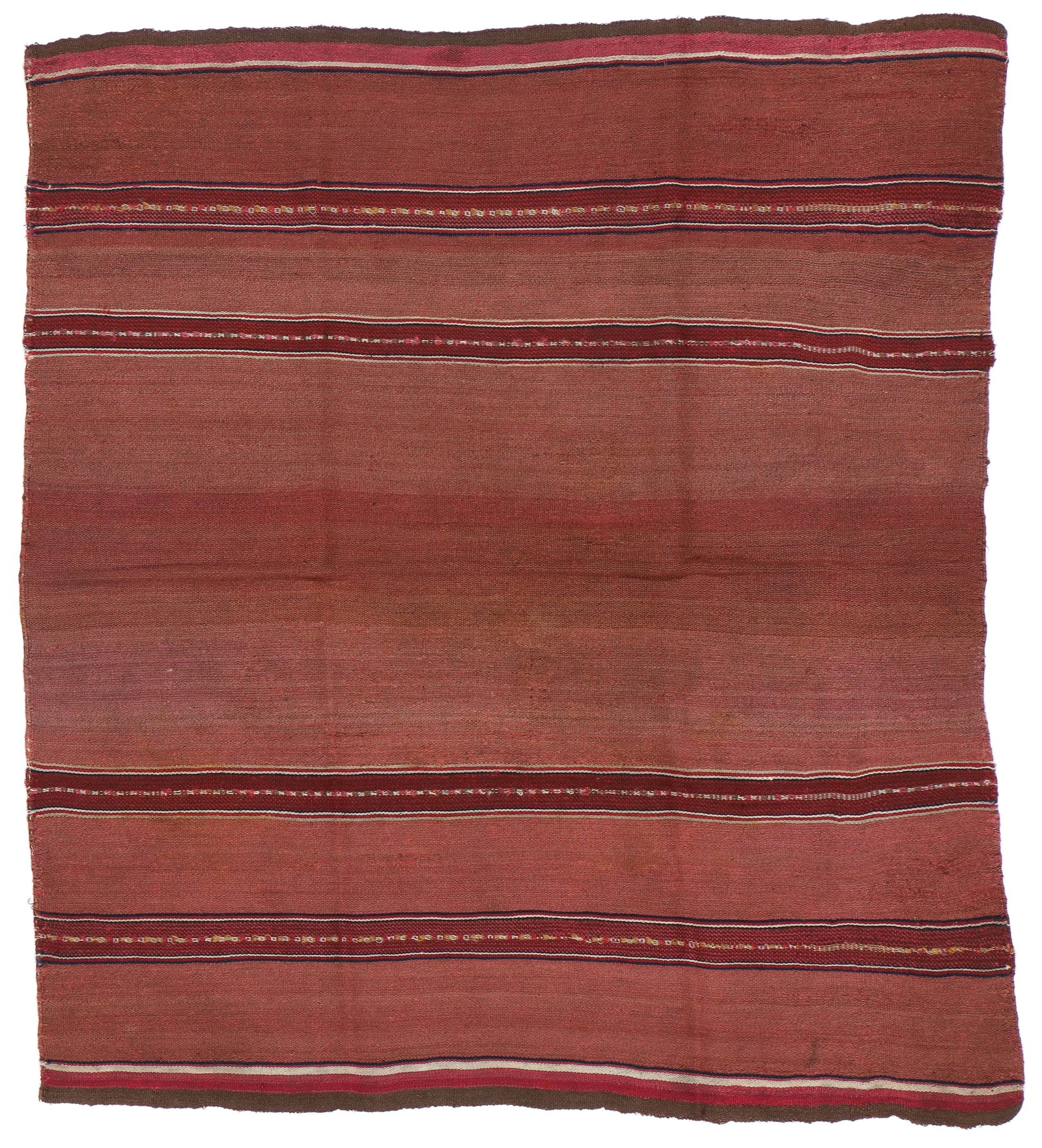 Aymara Ceremonial Tari Cloth, Lake Titicaca Region, Dept. of Puno, Late 19th C.: Aymara Ceremonial Tari Cloth, Lake Titicaca Region, Dept. of Puno, Late 19th C. Size: 27'' x 30'' (69 x 76 cm).Natural dyes. Alpaca.