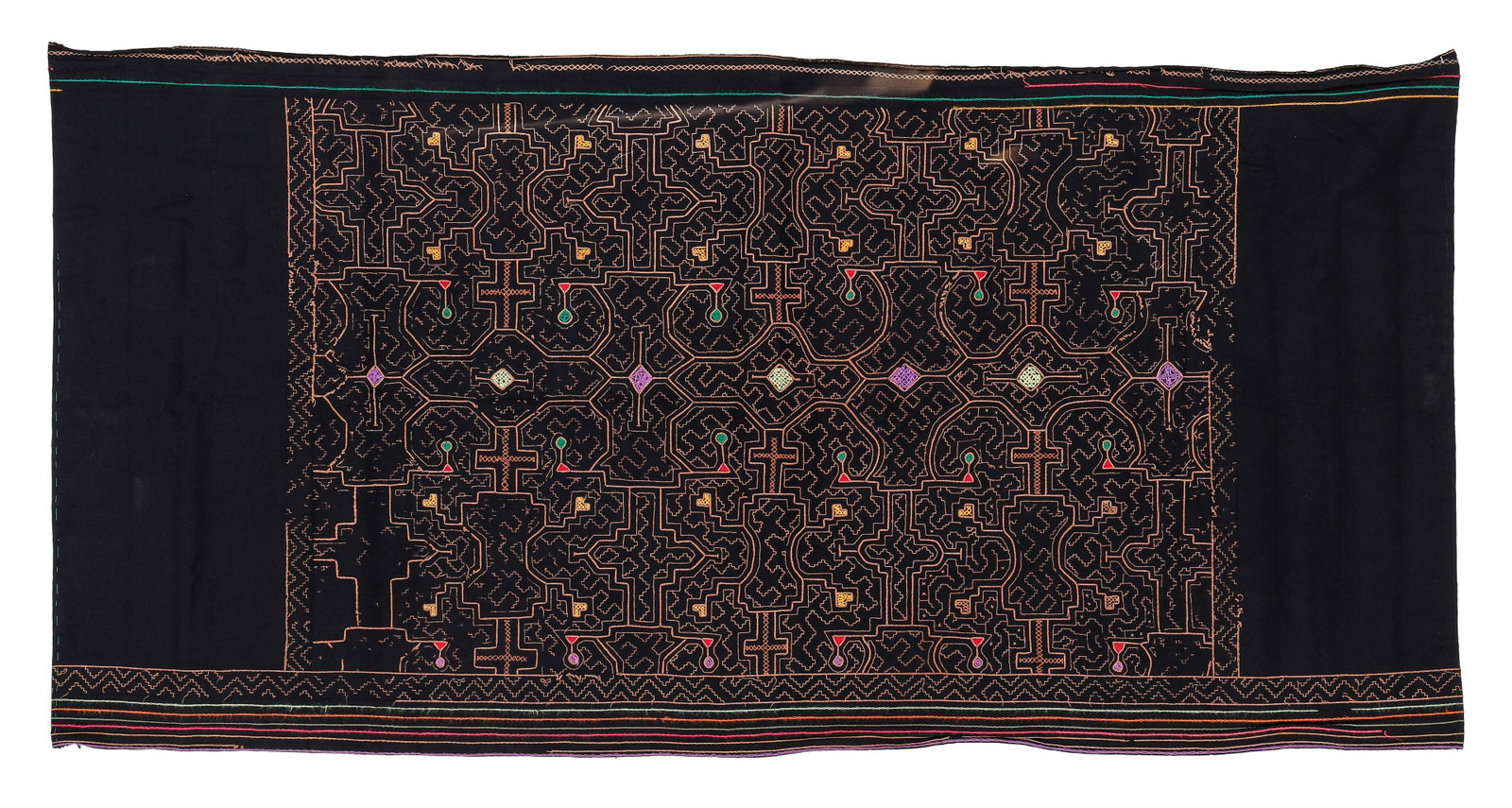 Shipibo Embroidered Skirt Cloth, Amazon Region, Mid 20th C. (1 of 3)