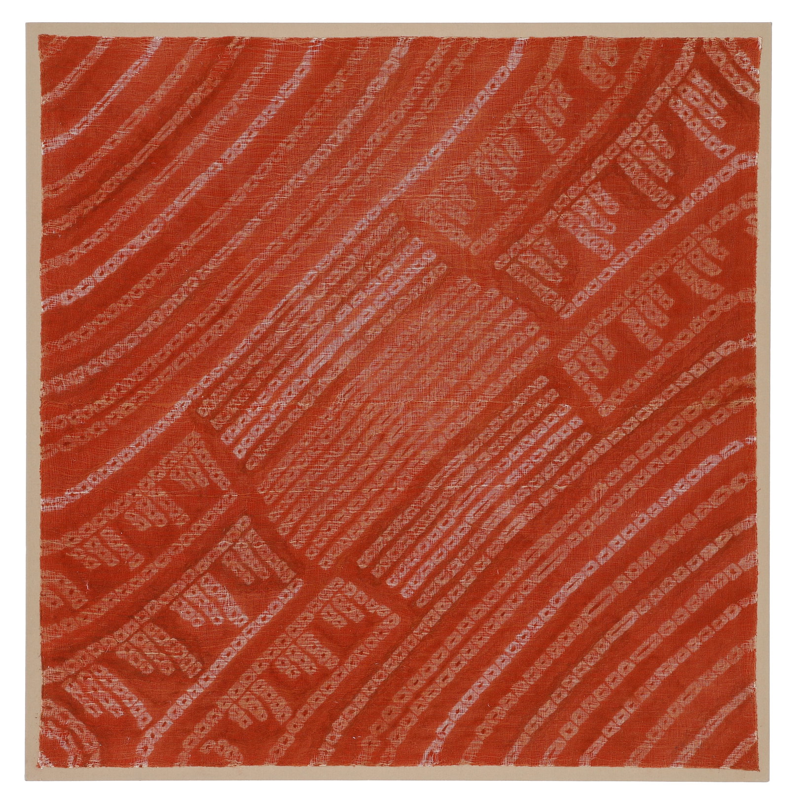 Chancay Culture Tie-Dye Gauze Headcloth, c. 1100-1460 AD (1 of 3)