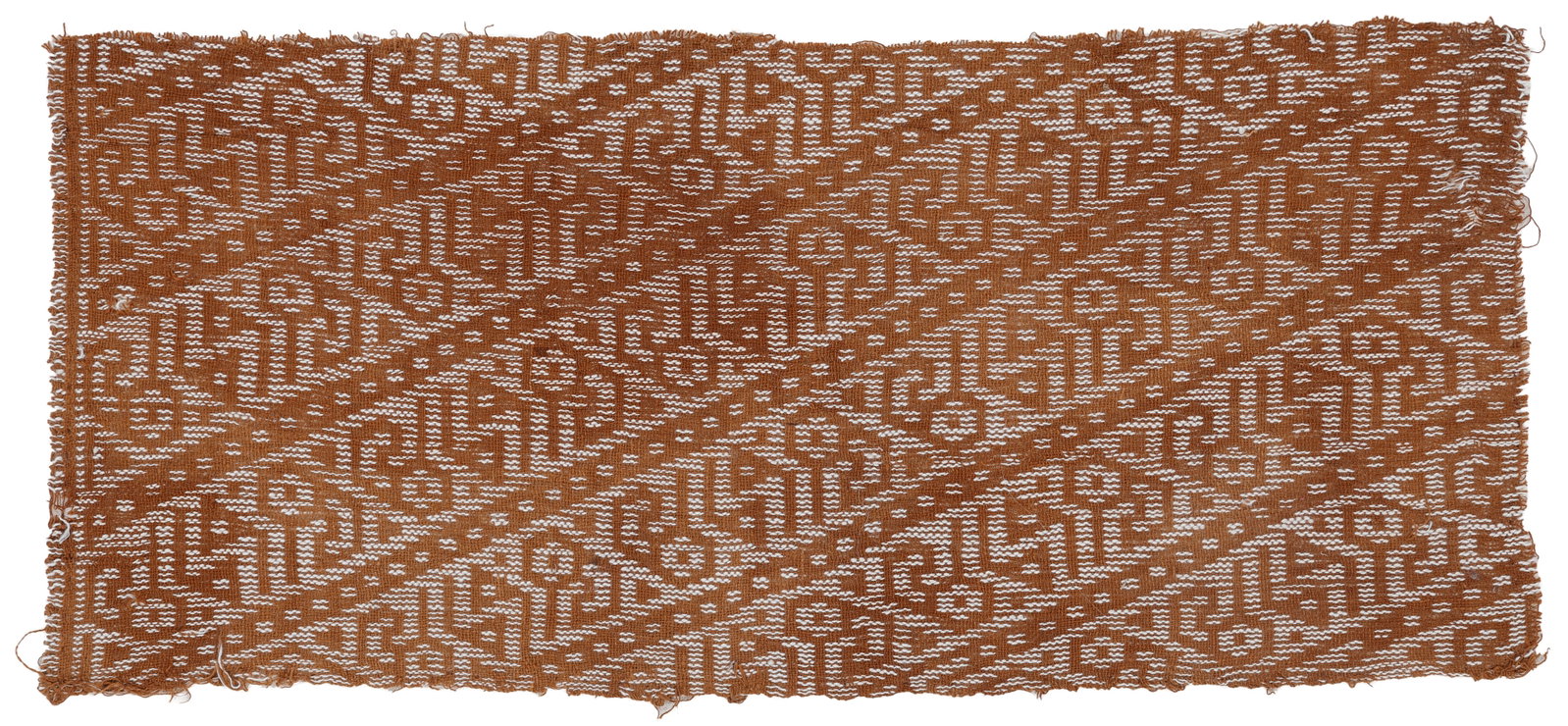 Chancay Culture Wool Tapestry Weaving: Chancay Culture Wool Tapestry Weaving. Textile: 2'2'' x 1'0'' (66 x 30 cm); Stretcher: 2'8'' x 1'6'' (81 x 46 cm). Tapestry woven wool.