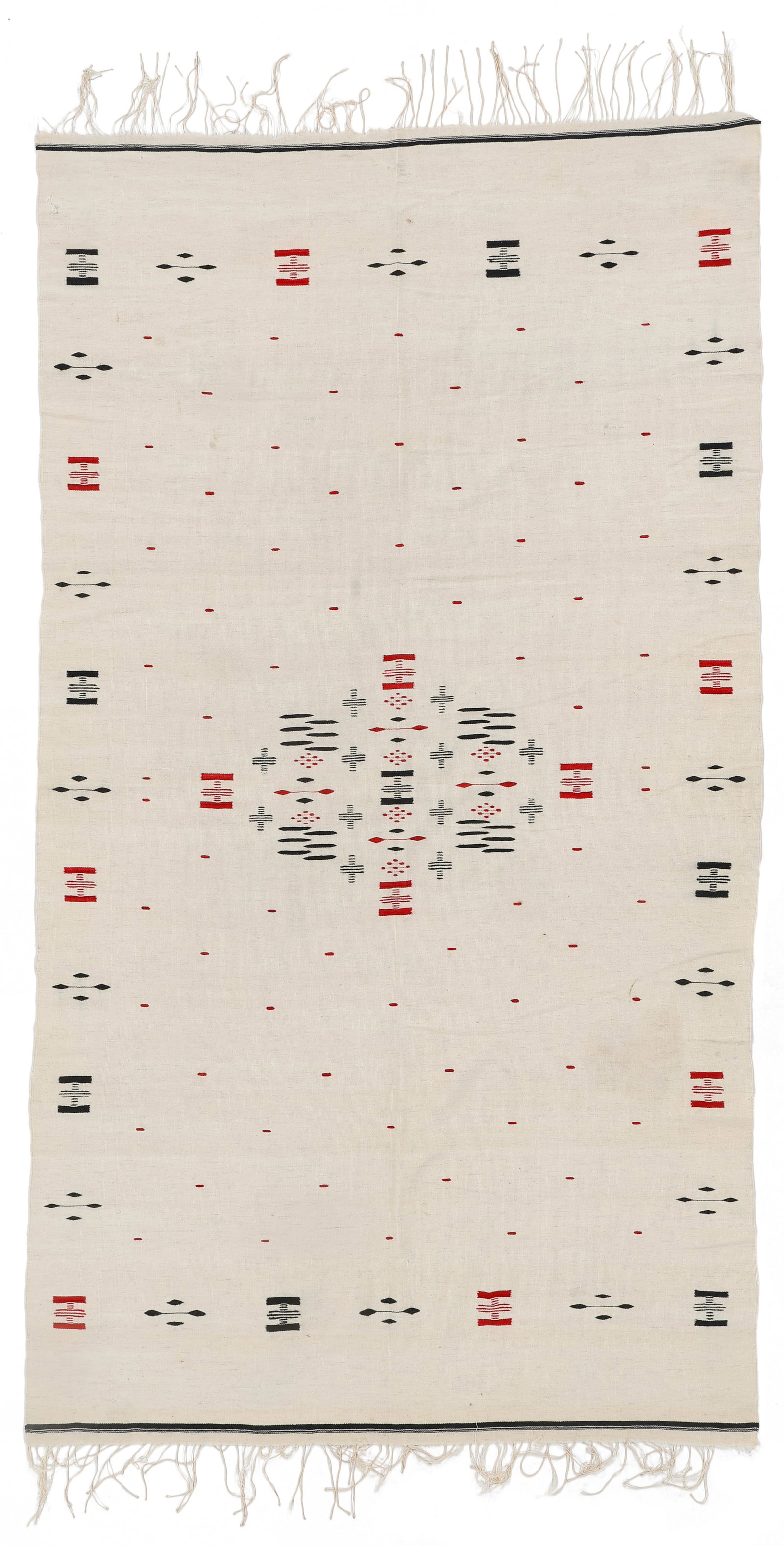 Mexican Saltillo Blanket, 1930-1950 (1 of 3)