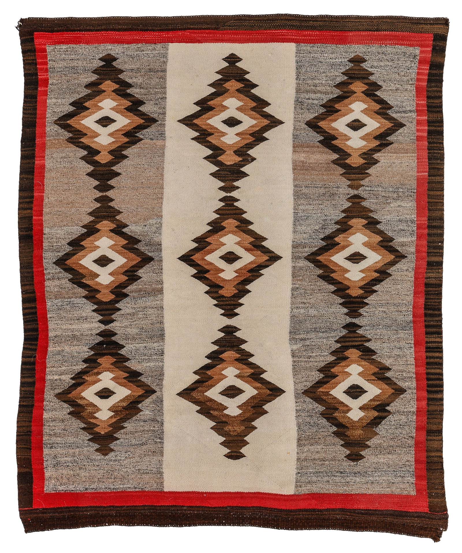 Navajo Wool Rug, 1930s, 3'4'' x 3'10'' (1 of 3)