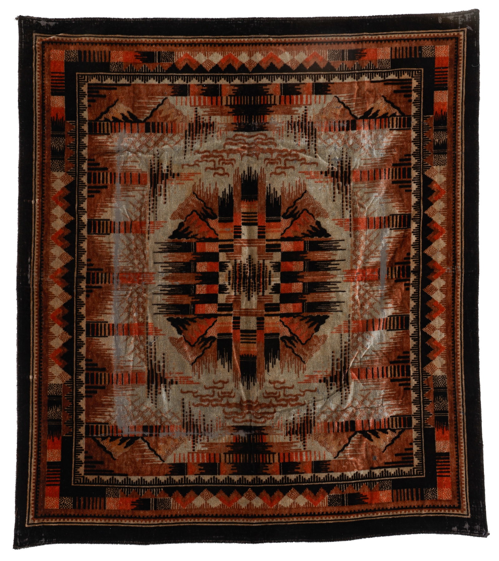 Antique Mohair Carriage/Buggy Blanket (1 of 3)