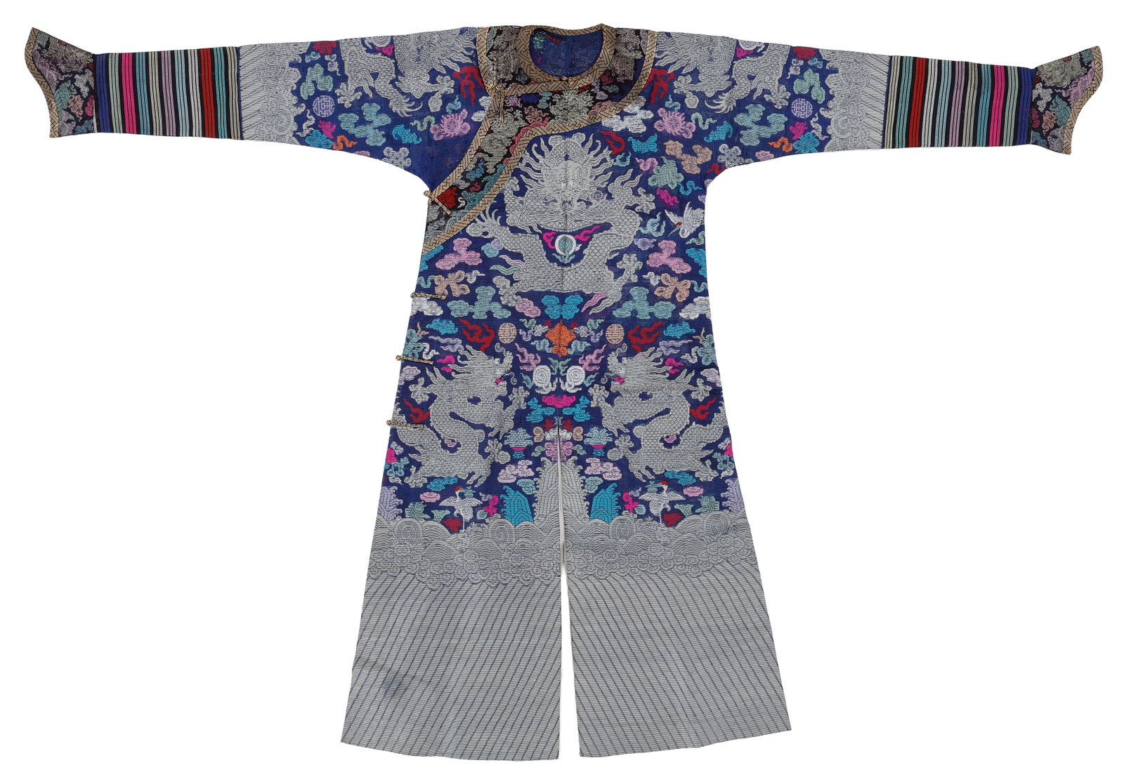Chinese Kesi-Woven Dragon Jifu Semi-Formal Court Robe, Late Qing Dynasty (1 of 4)
