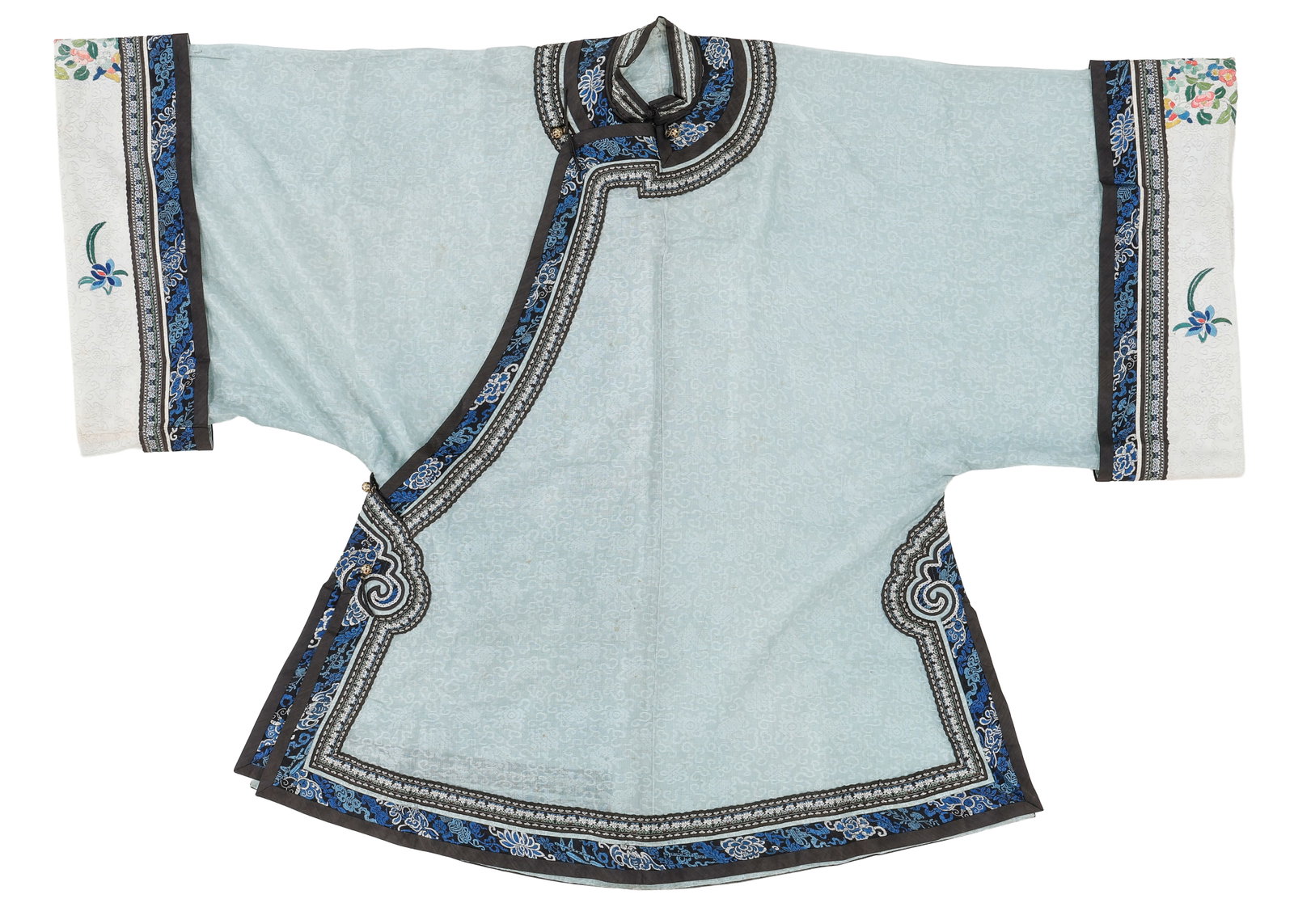 Chinese Silk Embroidered Woman's Robe, Early 20th C. (1 of 3)
