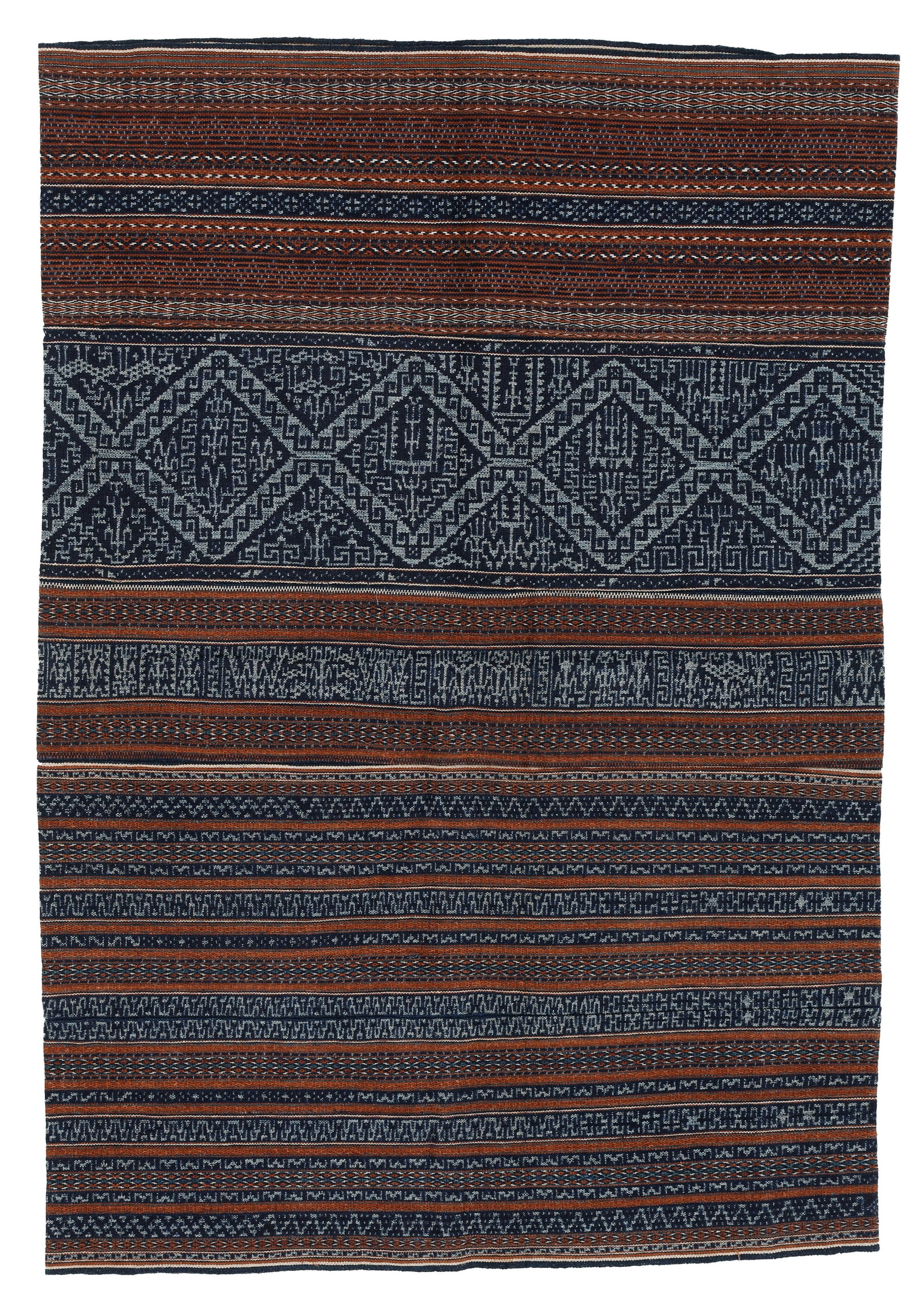 Meifu Li Cotton Ikat Tube Skirt, Early 20th C. (1 of 3)