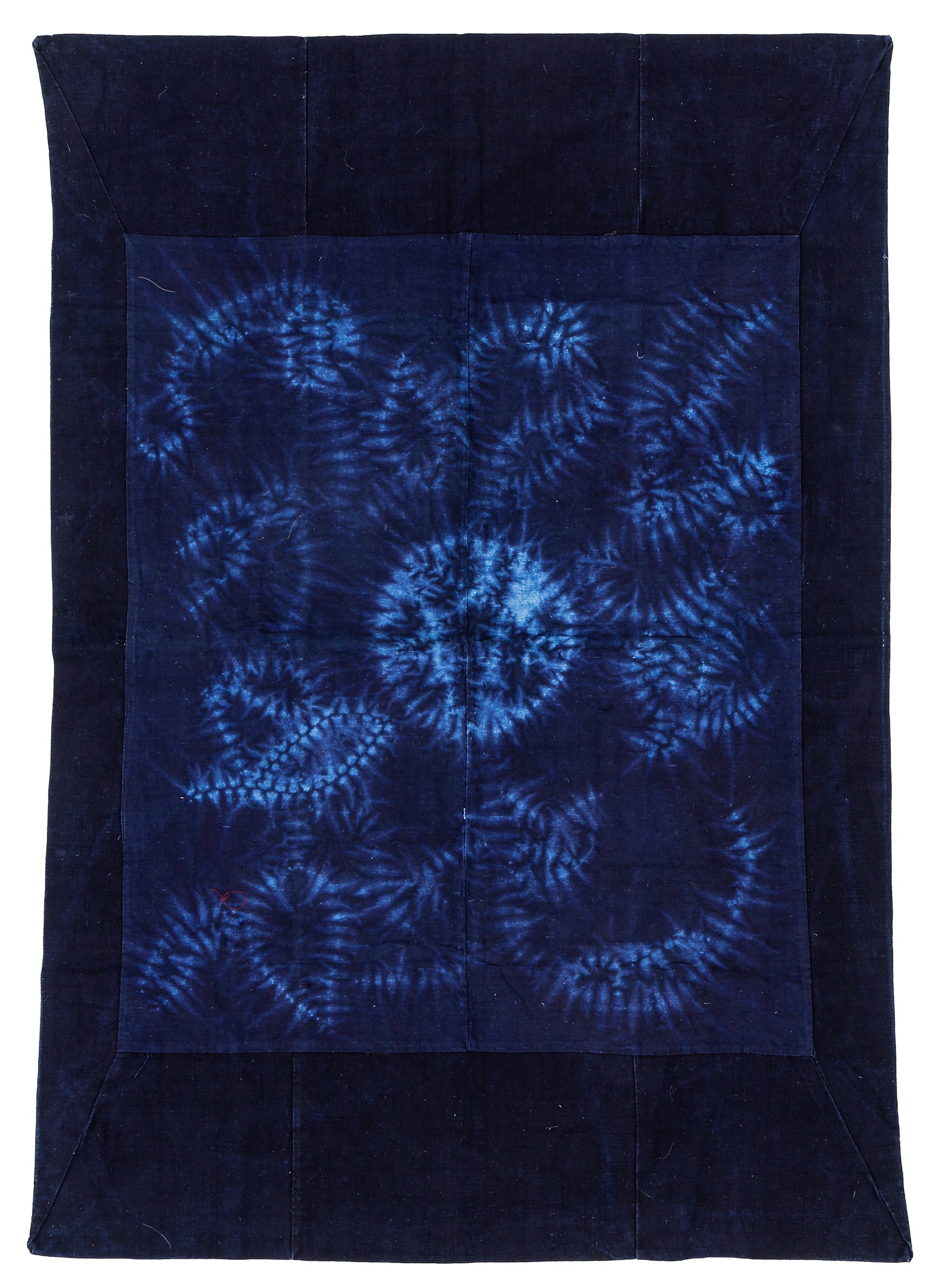 Miao Stitch-Resist Dyed Blanket Textile, China, Mid 20th C. (1 of 3)