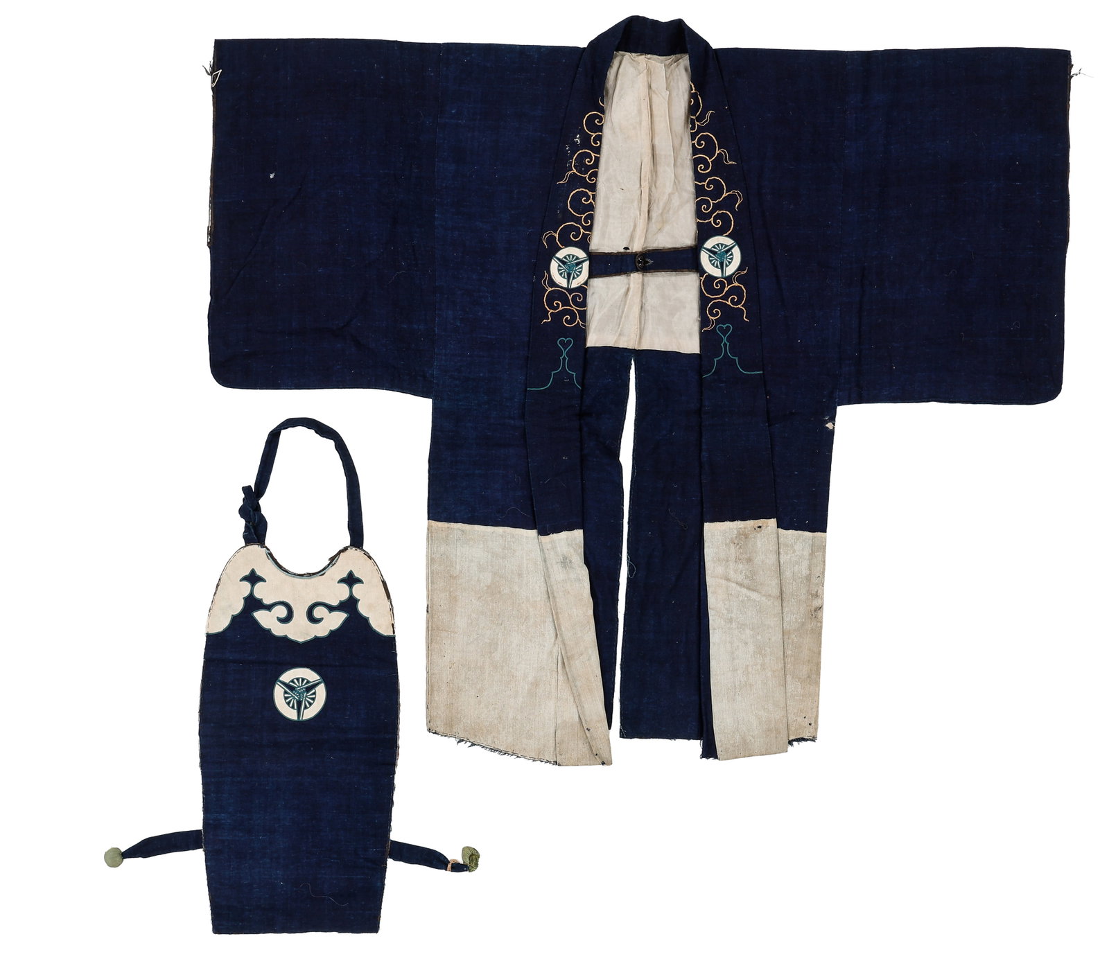 Edo Period Japanese Fireman's Haori and Mune-ate (1 of 3)