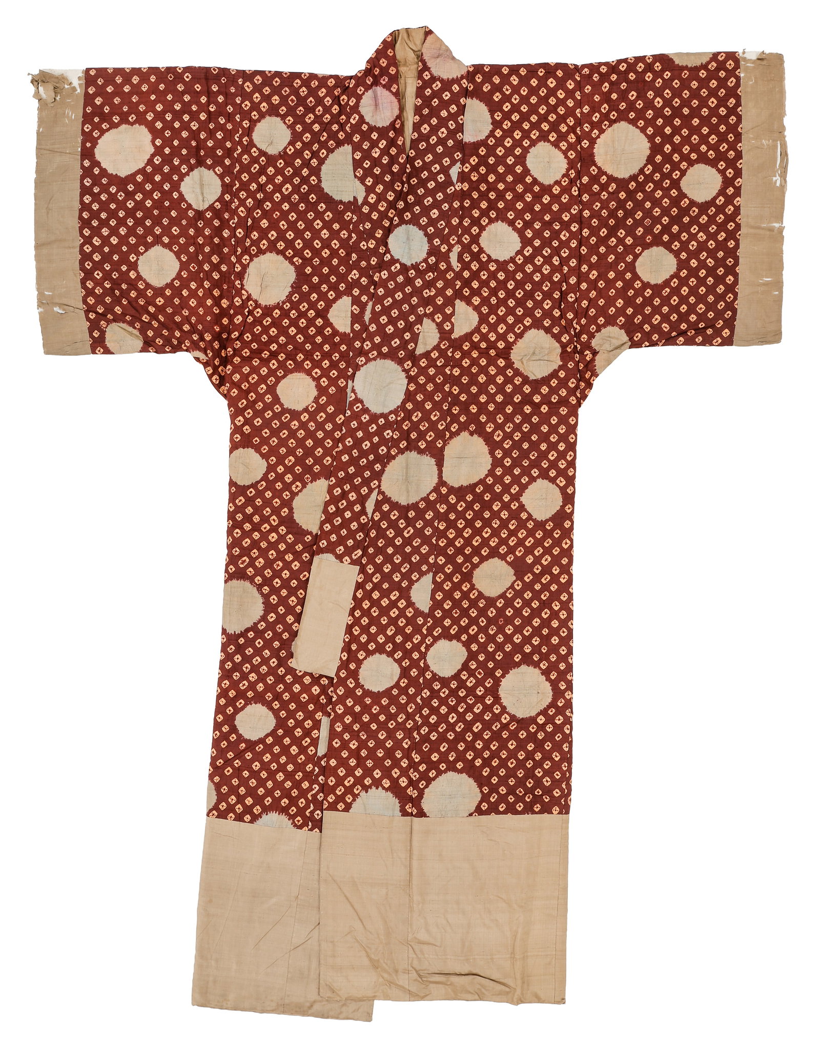 Antique Japanese Silk Yofuton Padded Sleeping Robe (1 of 3)