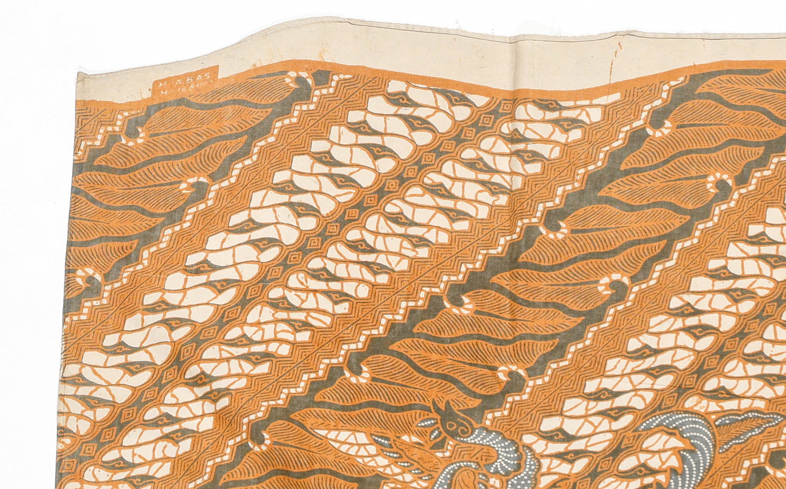 Sogan Parang Motif Batik Skirt Textile, Signed, Java - 3