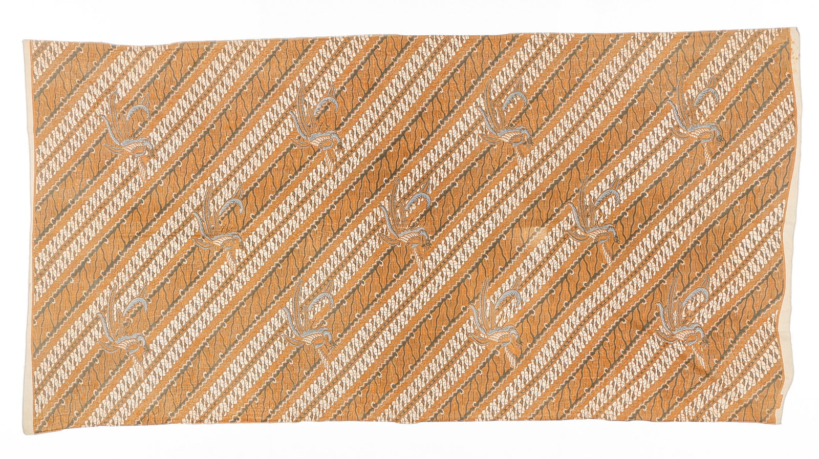 Sogan Parang Motif Batik Skirt Textile, Signed, Java - 5