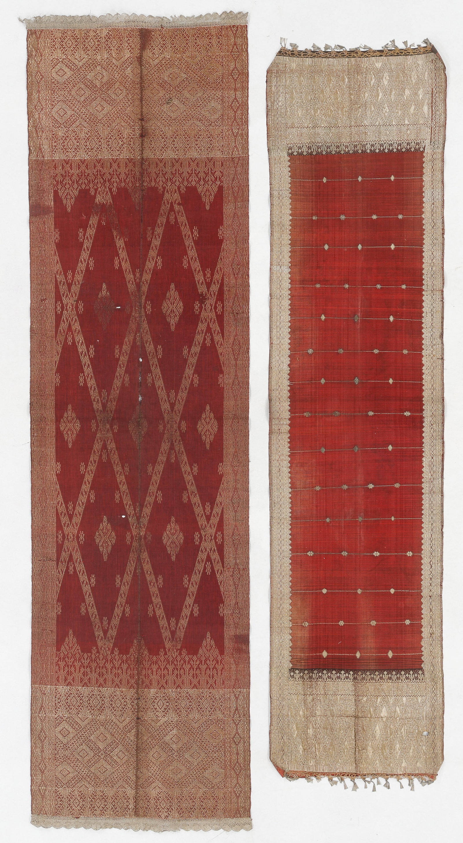 Antique Minangkabau Kain Balapak and Child's Selendang (2), Koto Gadang, Sumatra (1 of 3)