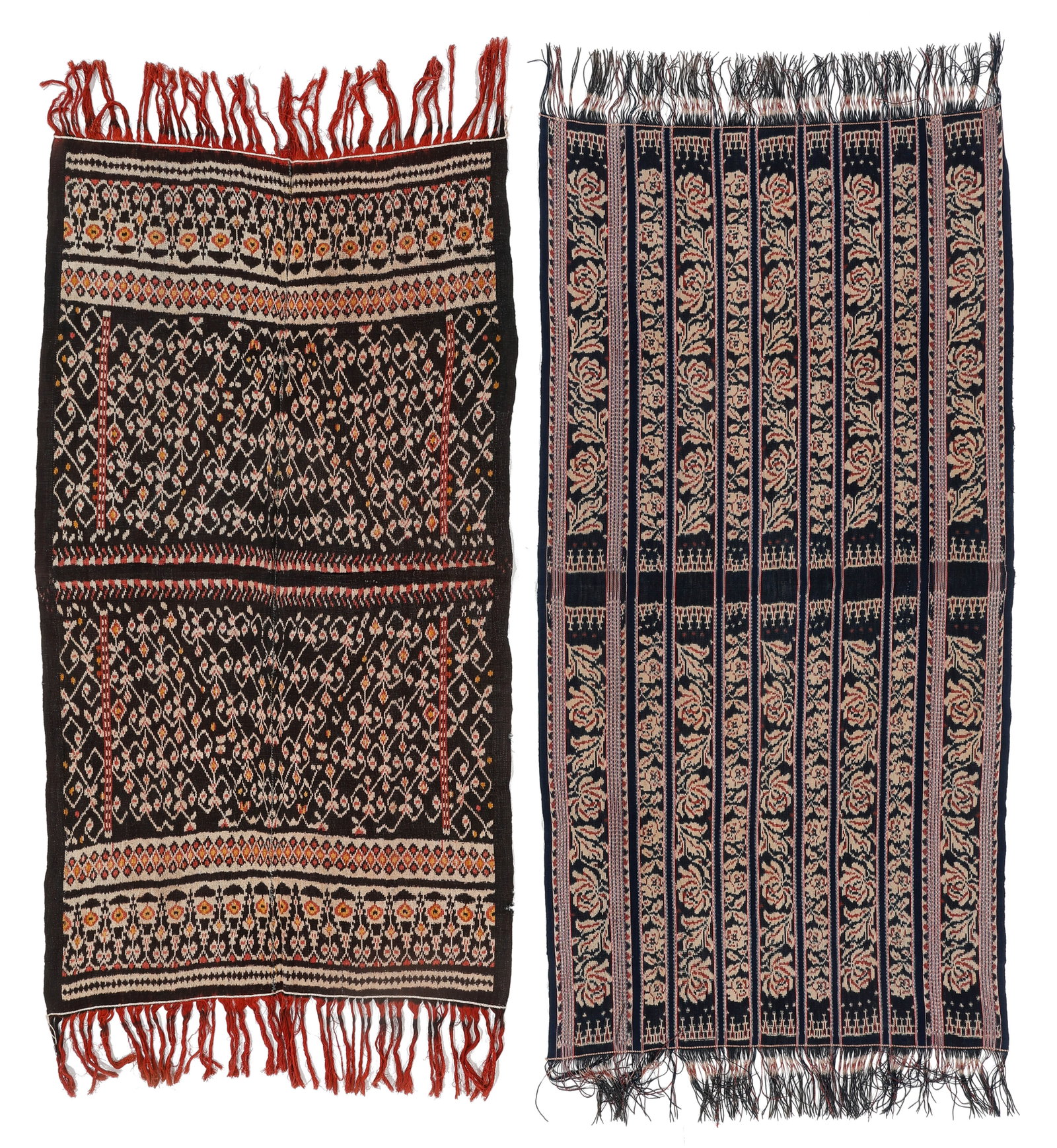 Roti and Savu Cotton Shawls (Lafa), Indonesia, Early/Mid 20th C. (1 of 3)