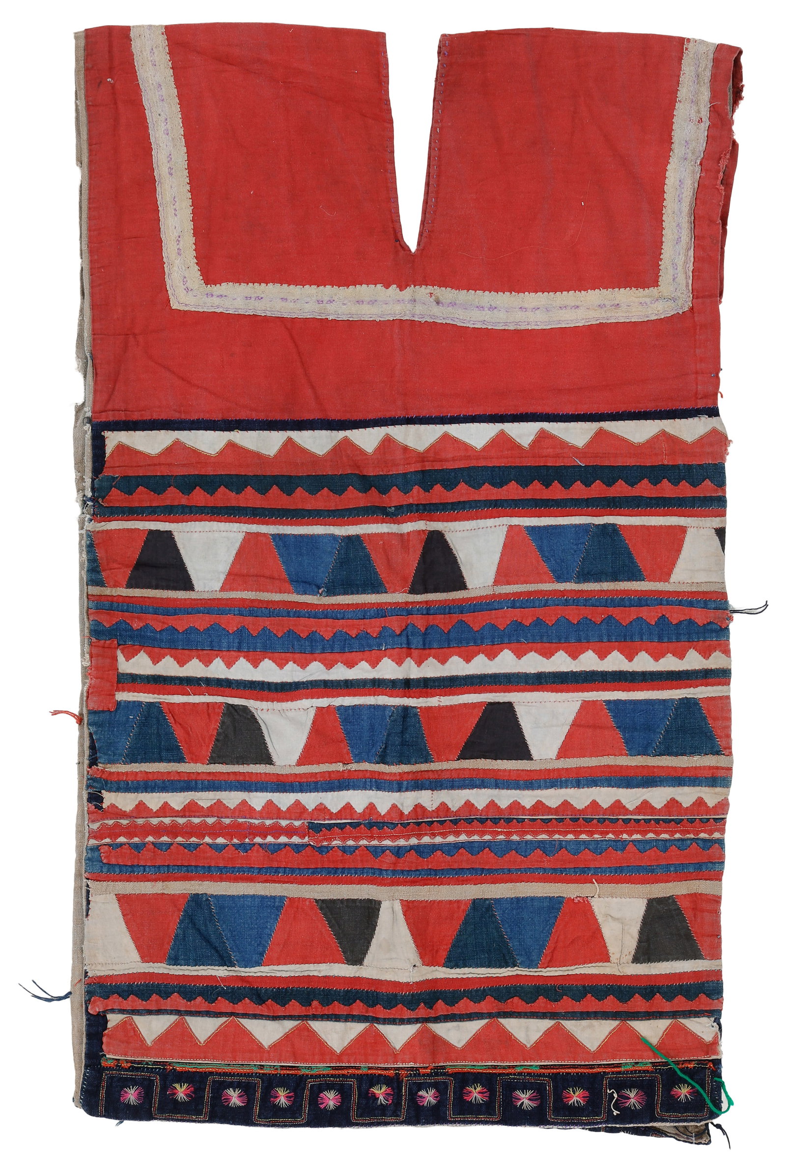 Lahu Applique and Embroidered Tunic, Thailand, Mid 20th C. (1 of 3)