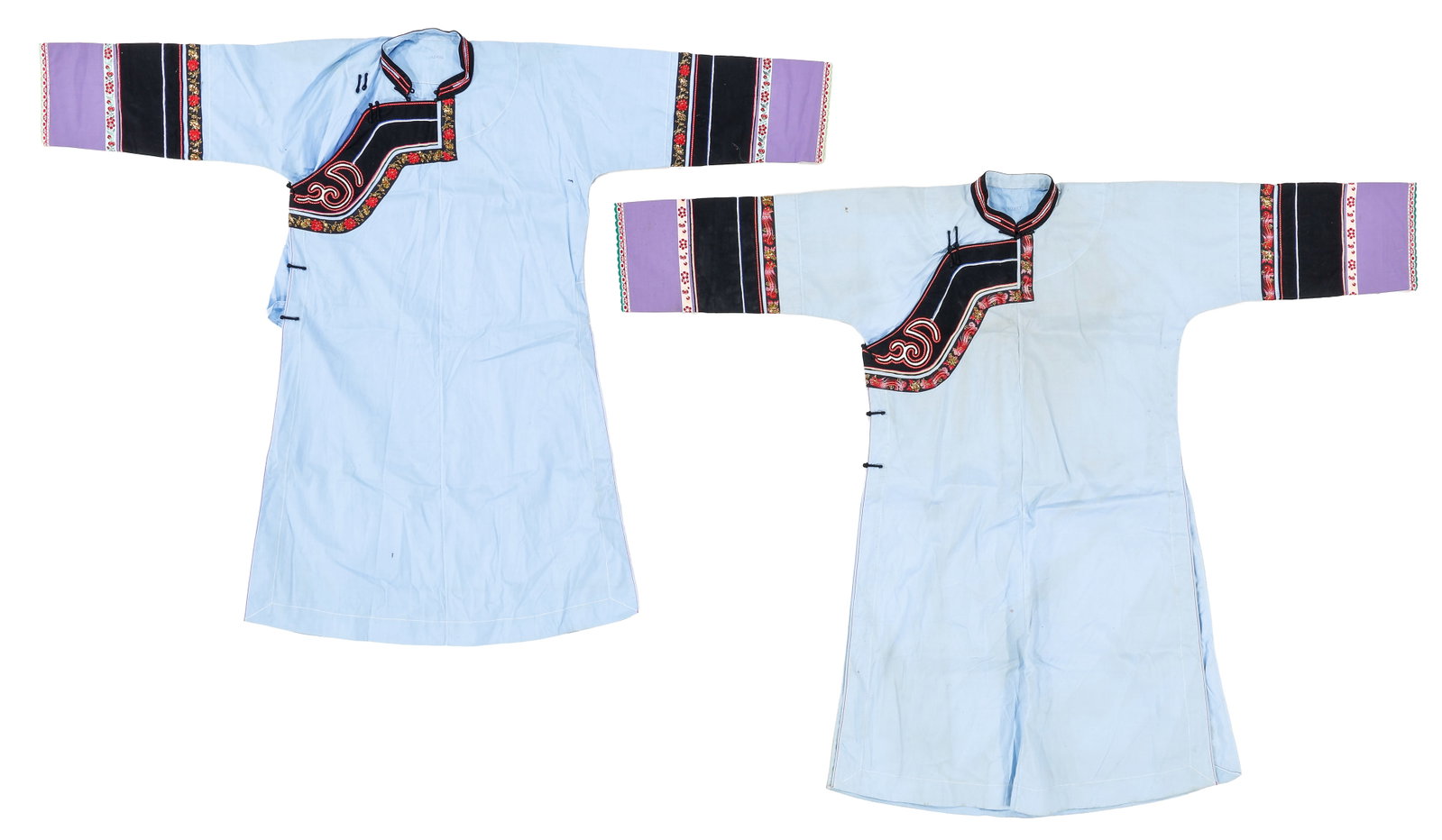 Two Akha Hill Tribe Woman's Dresses, Thailand, Mid 20th C. (1 of 3)