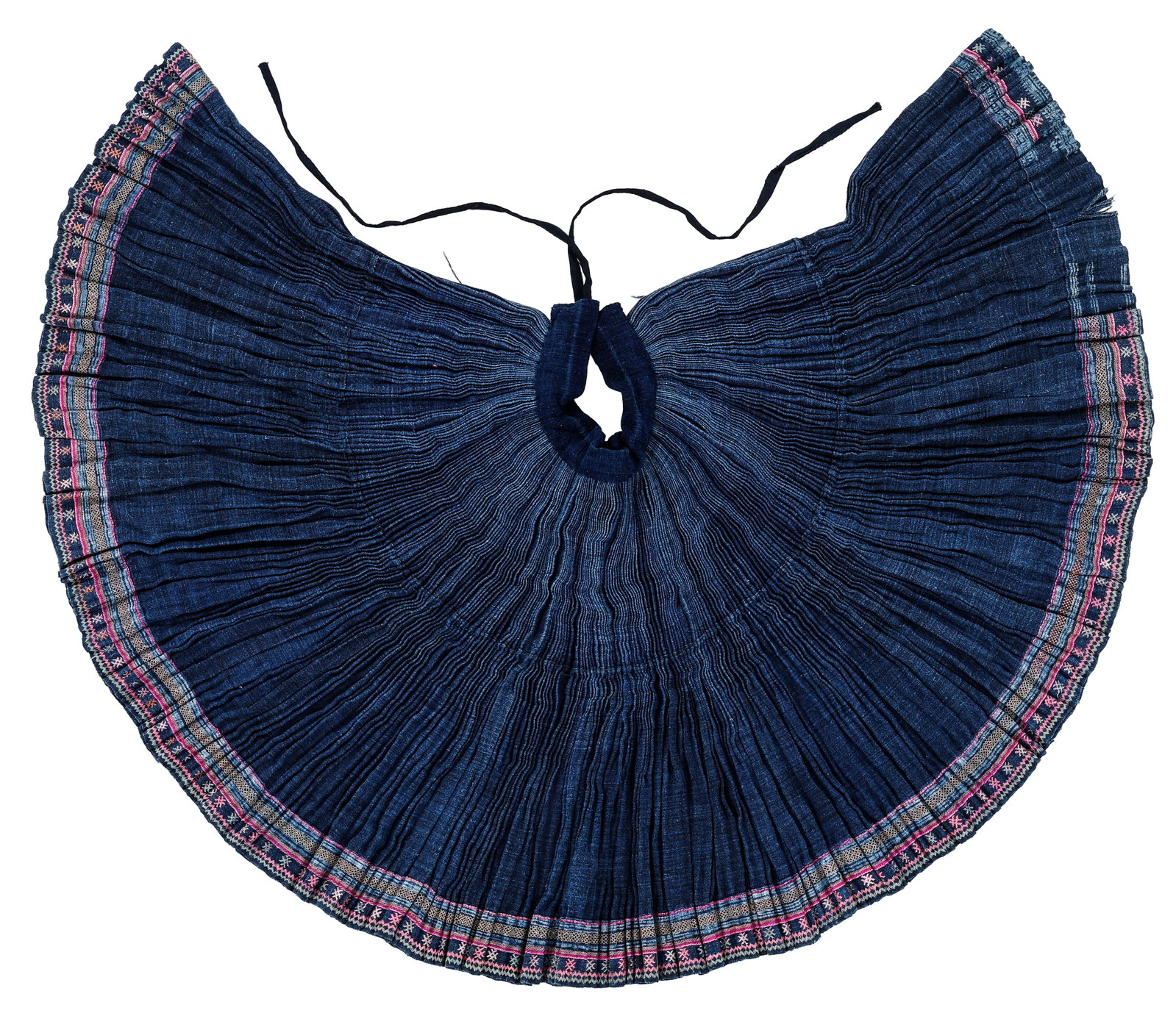 Hmong Woman's Indigo-Dyed Pleated Skirt, Thailand, Mid 20th C. (1 of 3)