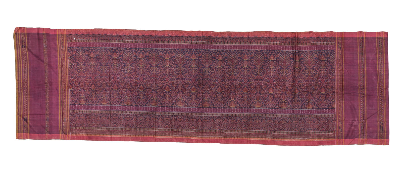 Silk Ikat Hipwrapper Textile, Cambodia or Thailand, Early 20th C. (1 of 3)