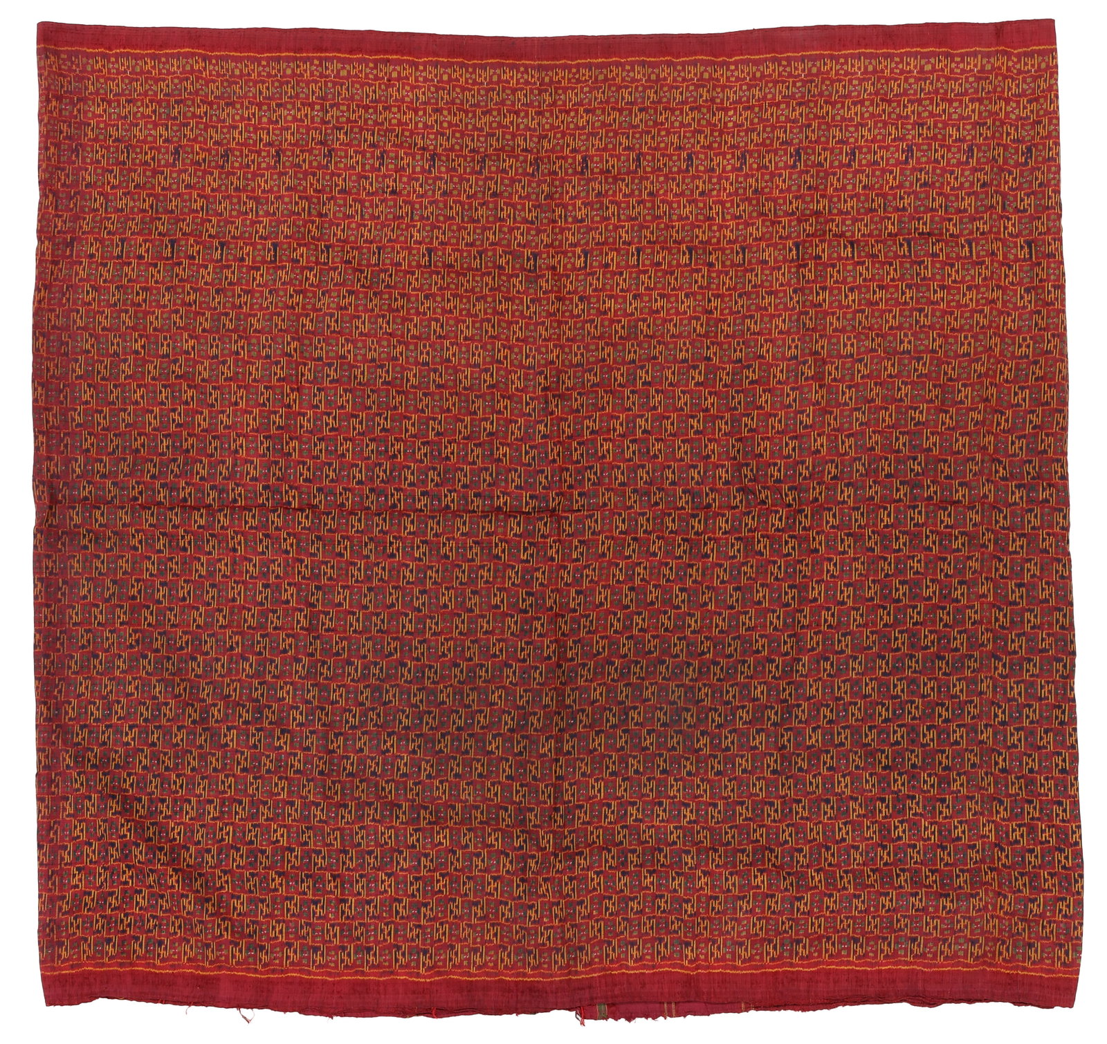 Pha Nung Silk Weft Ikat Tube Skirt, Cambodia, Early/Mid 20th C. (1 of 3)