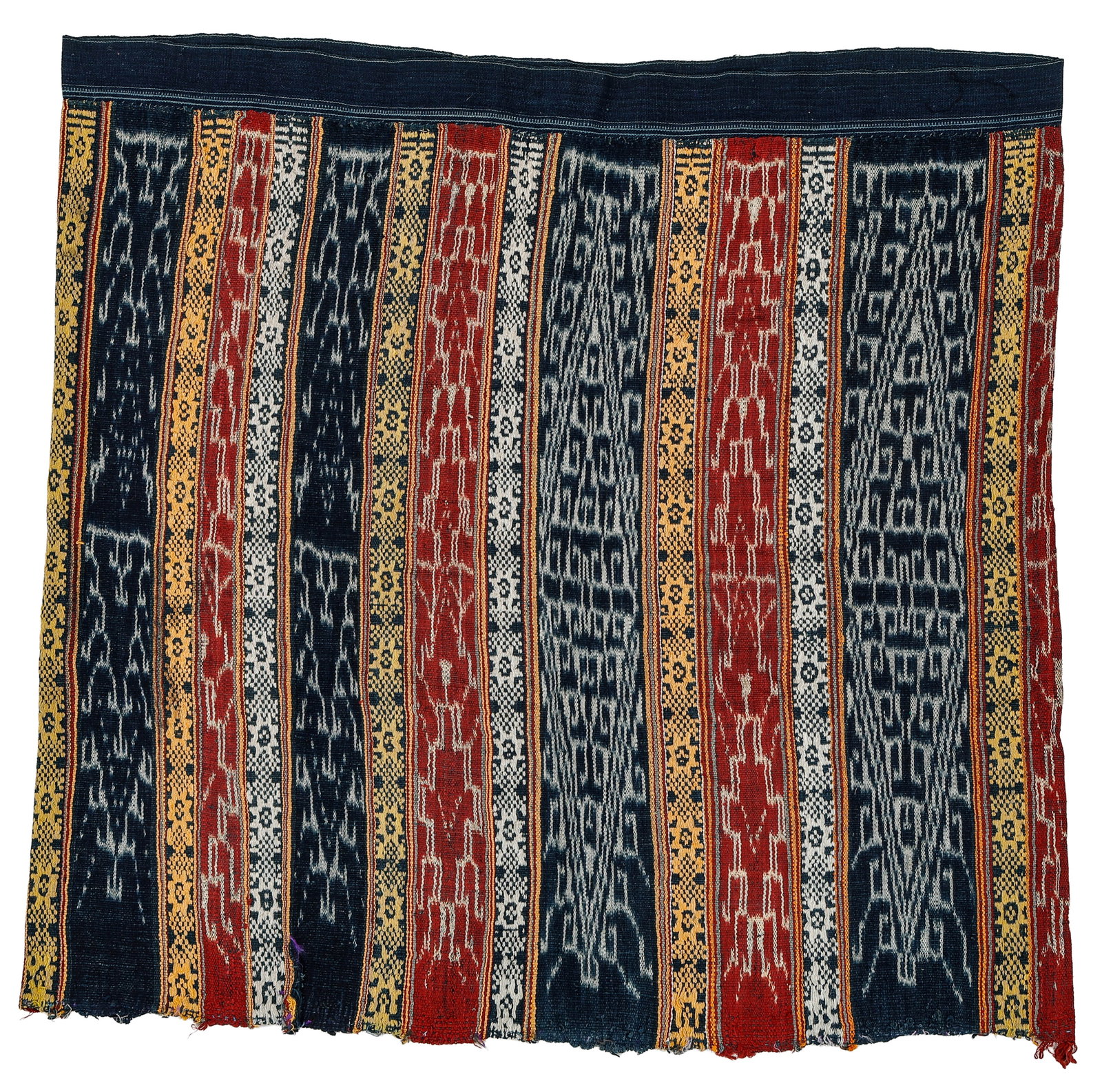 Tai Daeng Silk Ikat Ceremonial Tube Skirt, Laos (1 of 3)