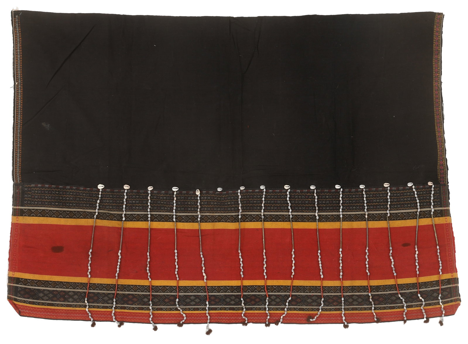 Kachin "Thi Hni" Skirt Textile with Job's Tears and Beads, Burma (1 of 3)