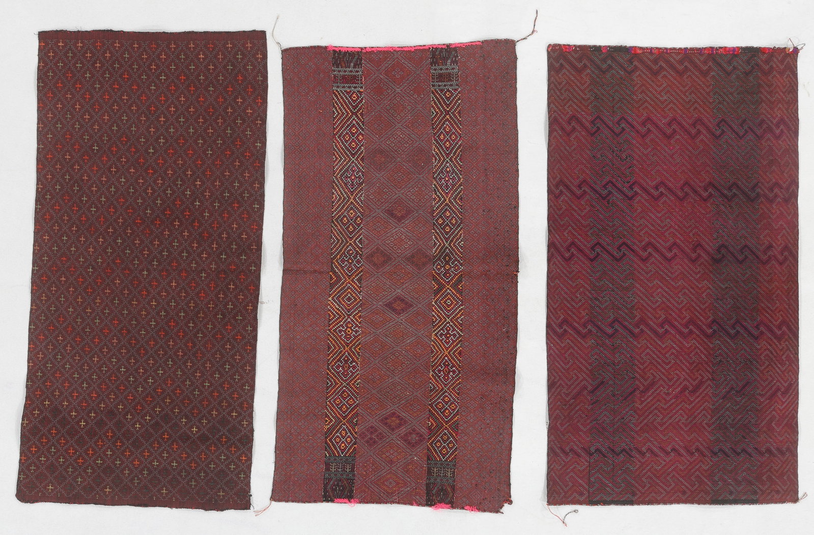 Three Chin Woman's Breast Cloths , Burma, Early/Mid 20th C. (1 of 3)