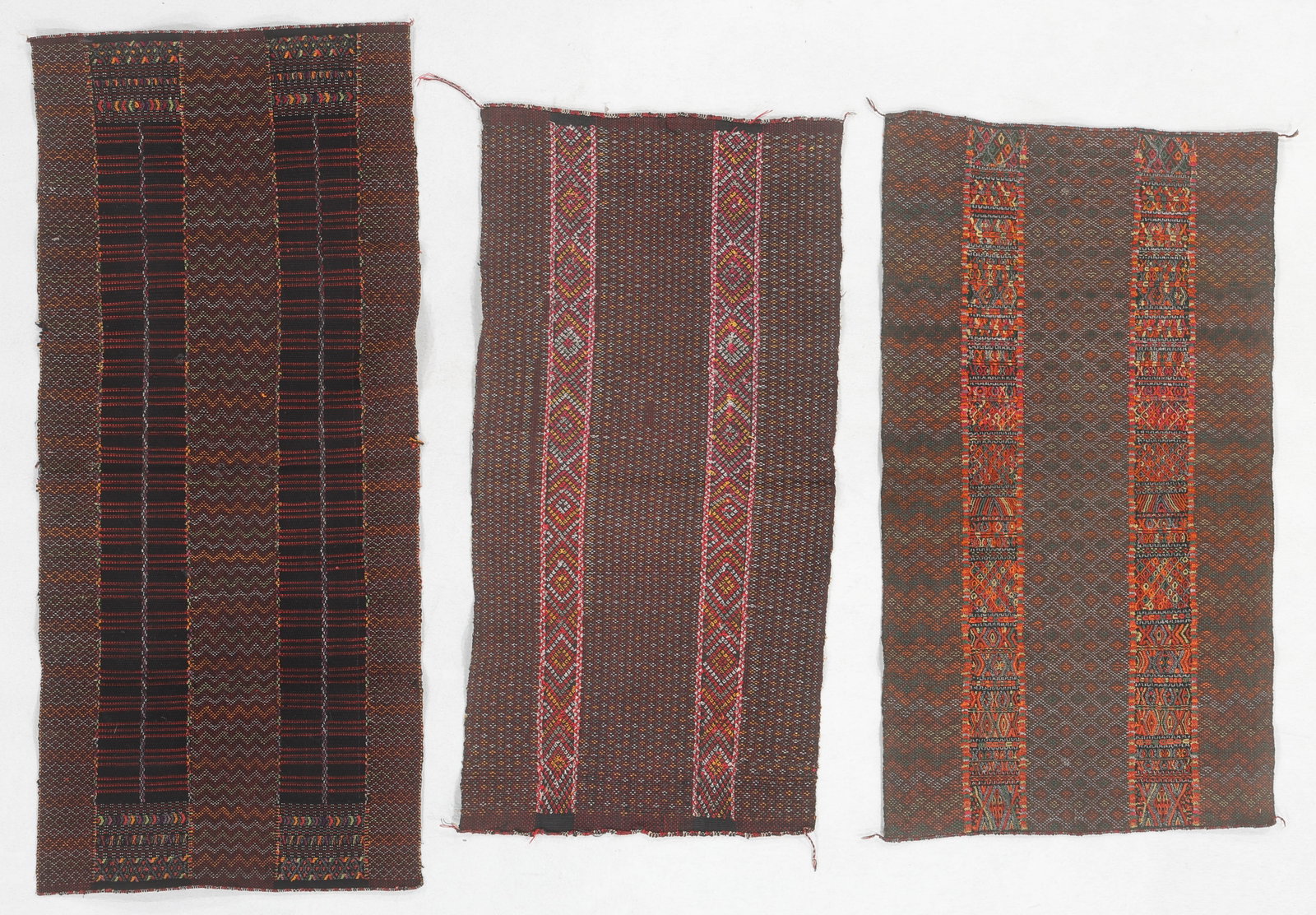 Three Chin Woman's Breast Cloths, Burma, Early/Mid 20th C. (1 of 3)