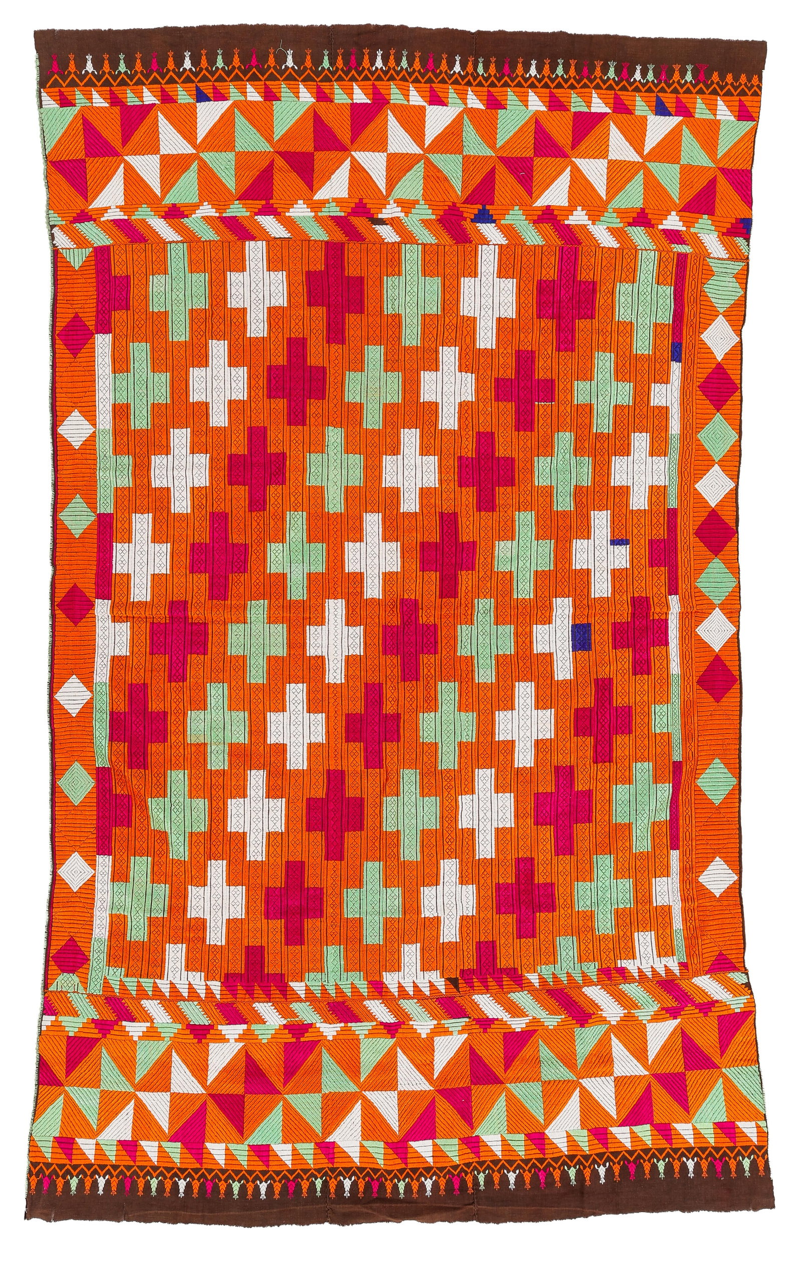 Phulkari Head Cloth, India, Early-Mid 20th C. (1 of 3)