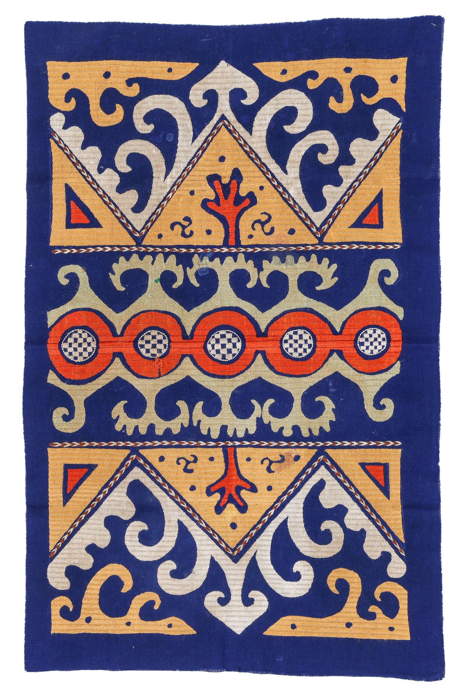 Vintage Kaitag Style Embroidered Textile Panel, Caucasus (1 of 3)