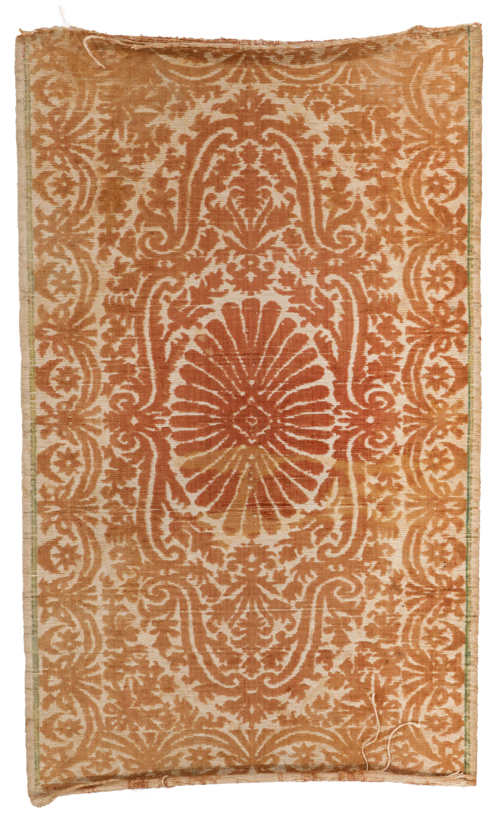 Turkish Ottoman Silk Velvet Yastik, 18th/19th C. (1 of 3)