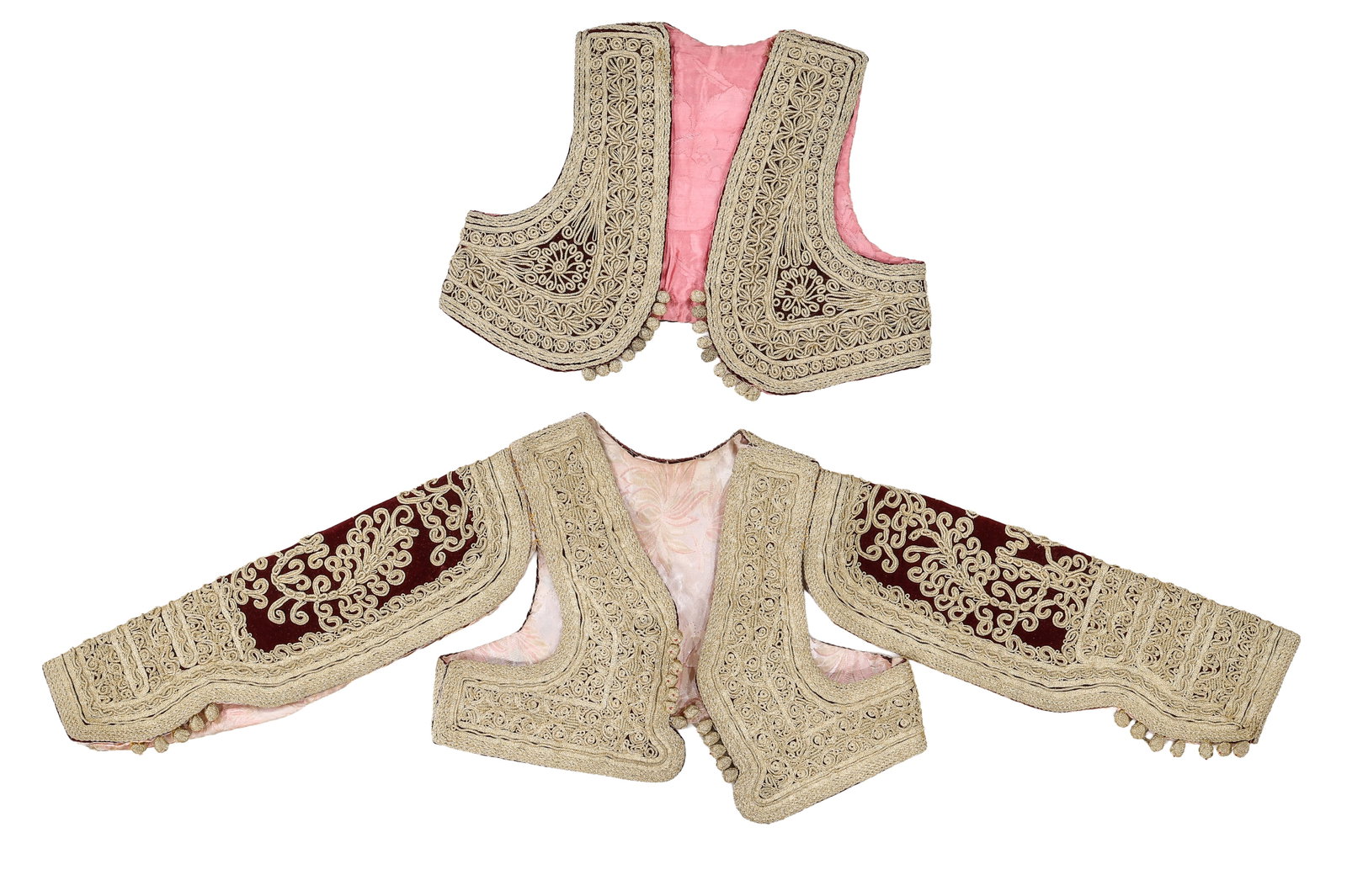 Woman's Embroidered Bridal Costume Vest and Jacket, N/NW Macedonia, Mid 20th C. (1 of 3)