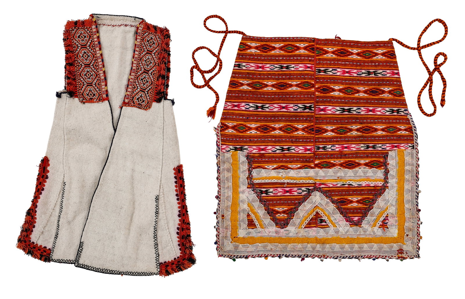 Woman's Folk Vest and Apron, Bitolsko Pole, Macedonia, Early 20th C. (1 of 3)