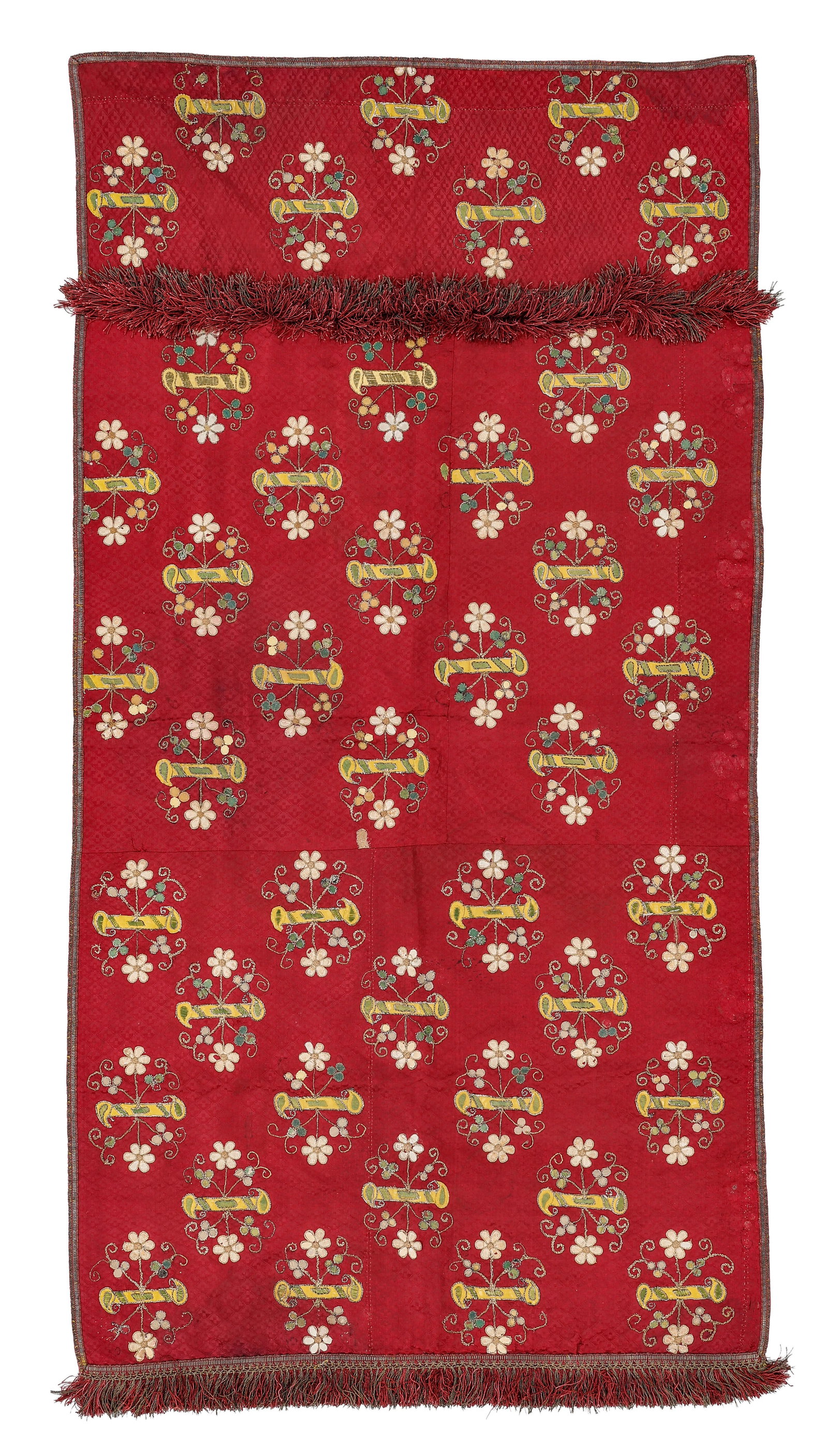 Italian Metal Thread Embroidered Hanging, 17th C. (1 of 3)