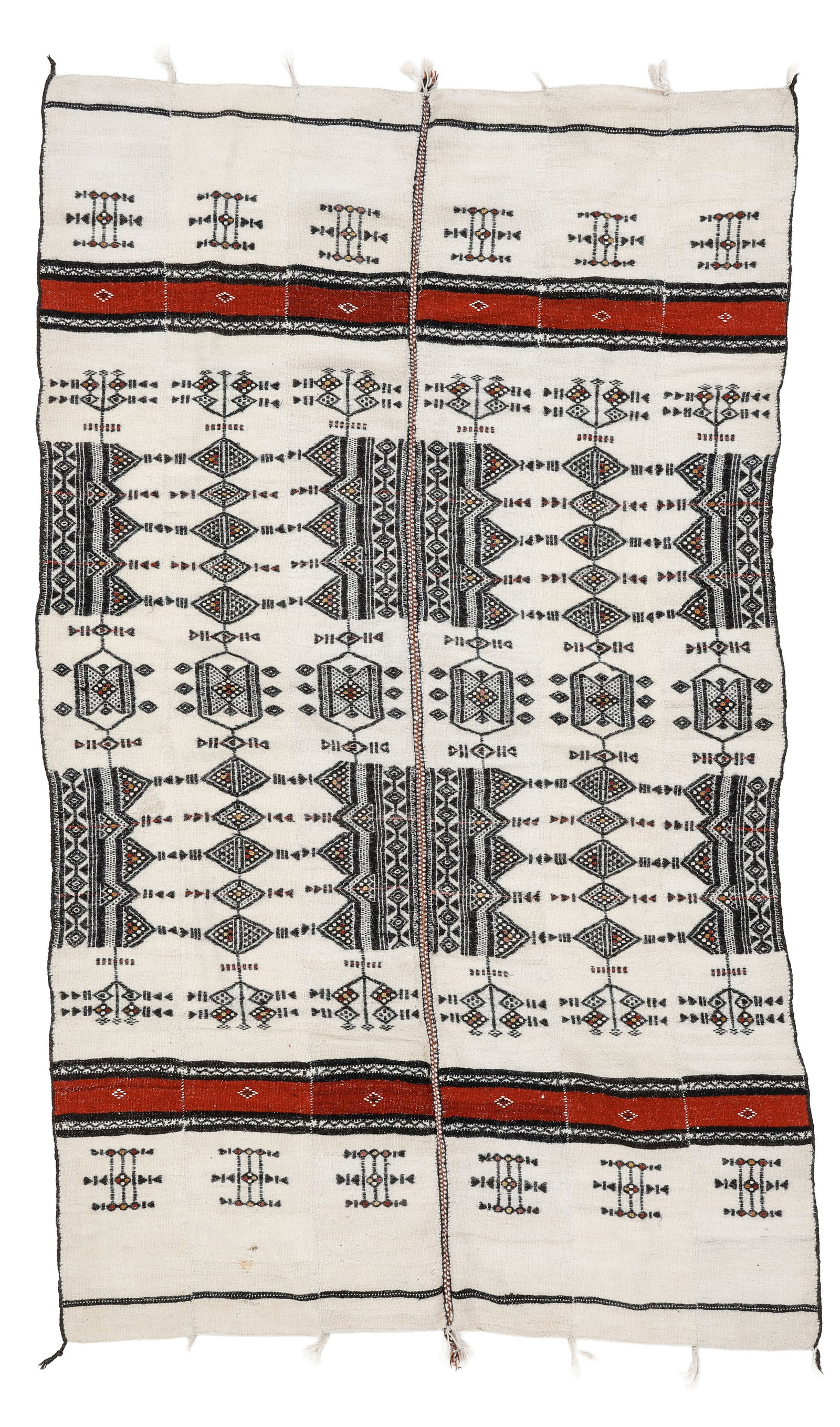 Fulani Khasa Strip-Woven Wool Blanket, Mali, Mid 20th C. (1 of 3)