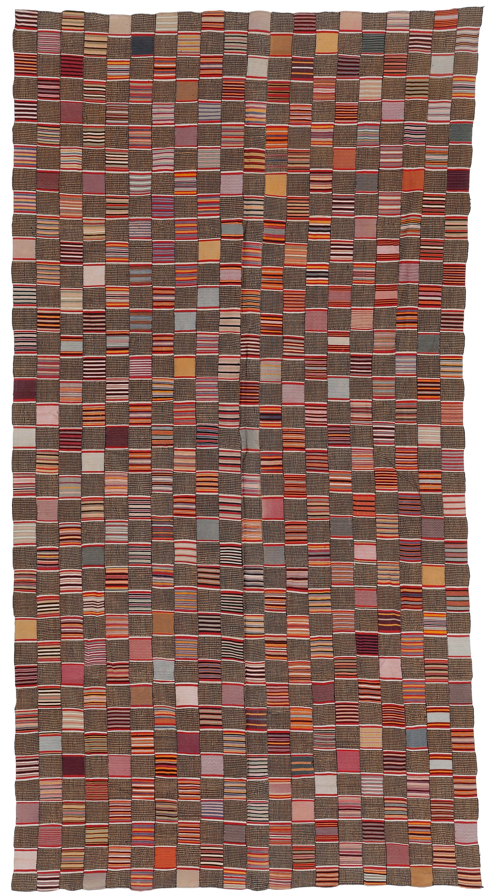 Ewe Stripwoven Kente Cloth, Ghana, West Africa, 5'6'' x 10'4'' (1 of 2)