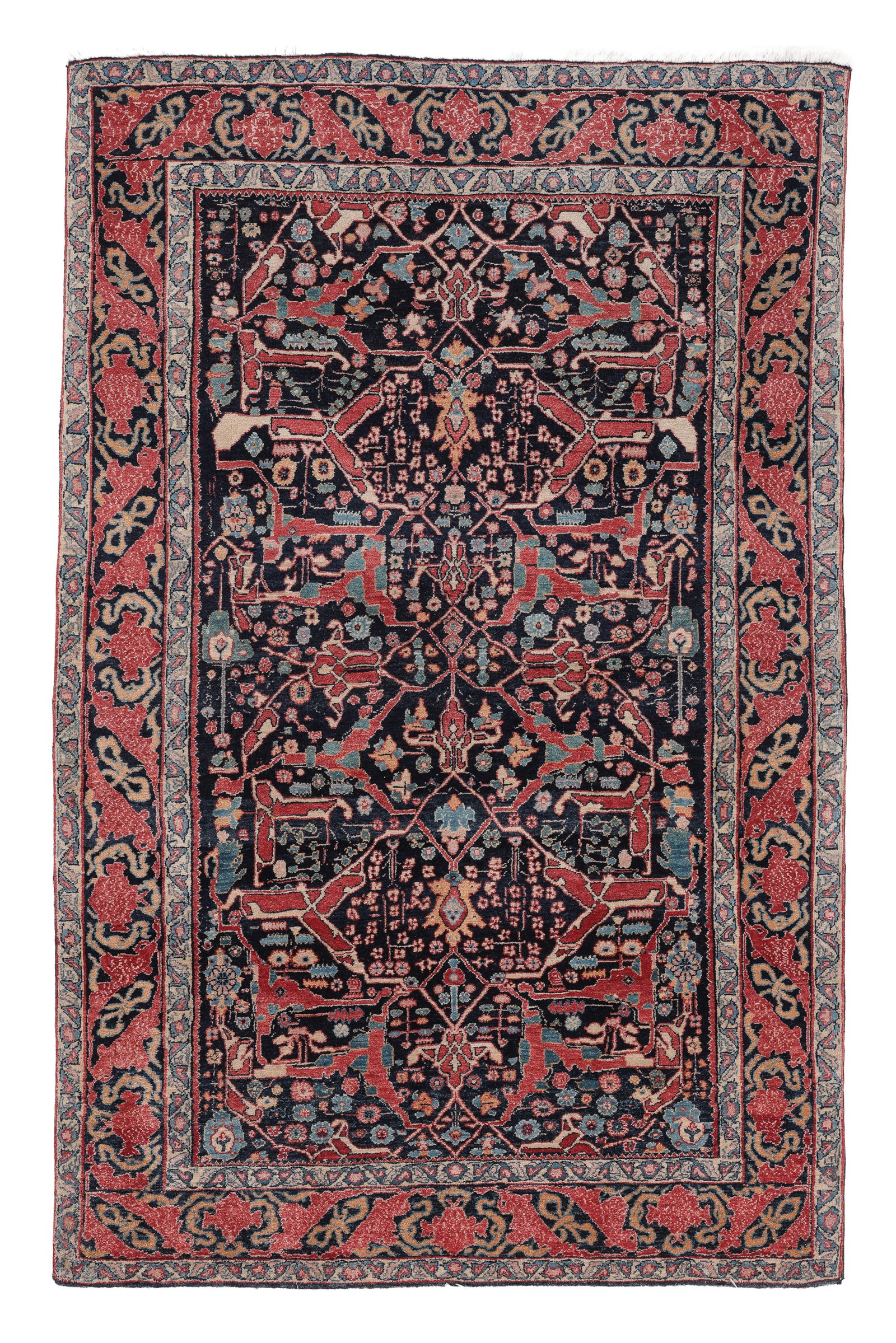 Fine Garrus Rug, Persia, Early 20th C., 3'6'' x 5'7'': Fine Garrus Rug, Persia, Early 20th C., 3'6'' x 5'7'' (107 x 170 cm). Weight: 17 lbs. Material: wool pile, cotton warp, cotton weft.