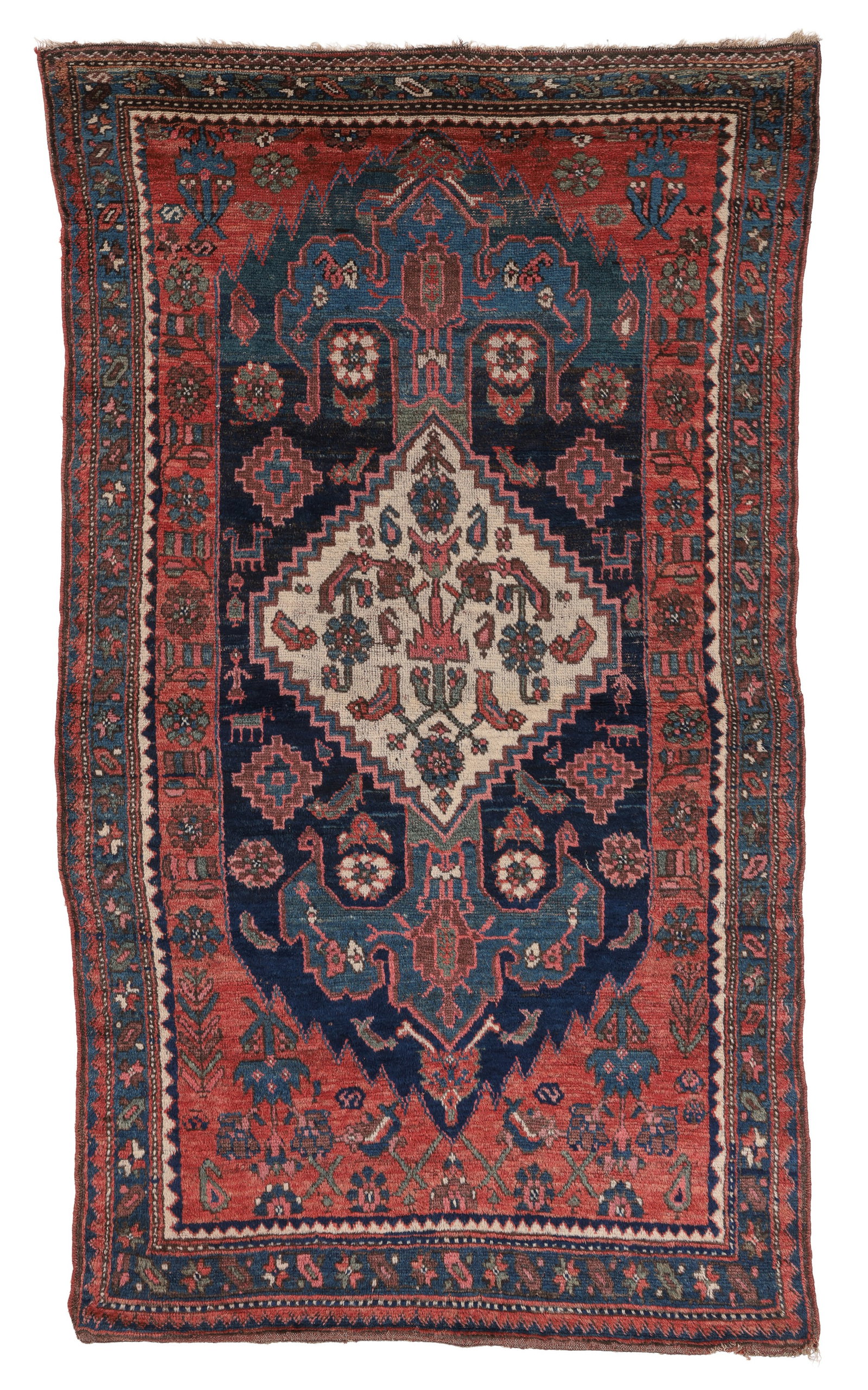 West Persian Kurd Rug, Ca. 1890, 4'1'' x 7'3'' (1 of 6)