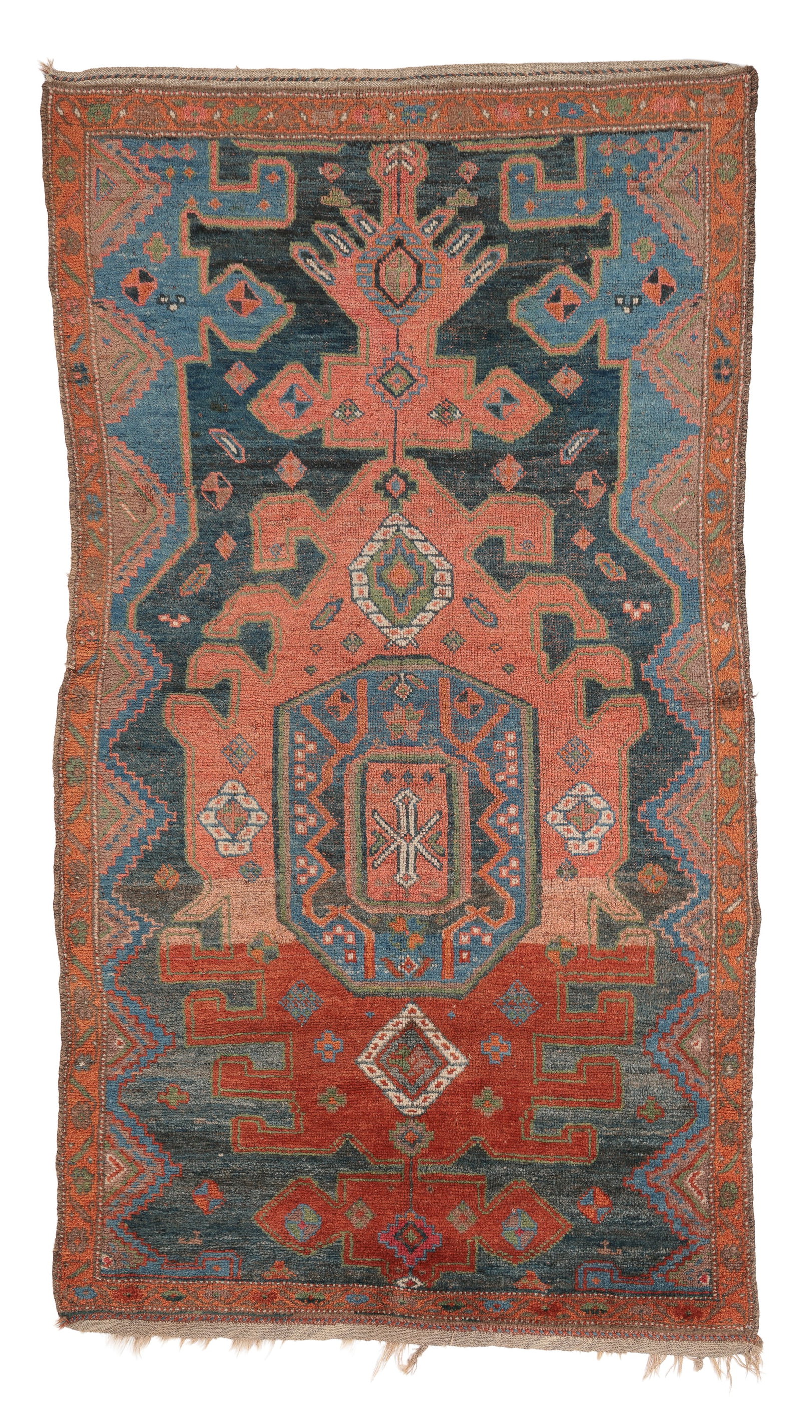West Persian Kurd Rug, Late 19th C., 4'2'' x 7'7'' (1 of 6)