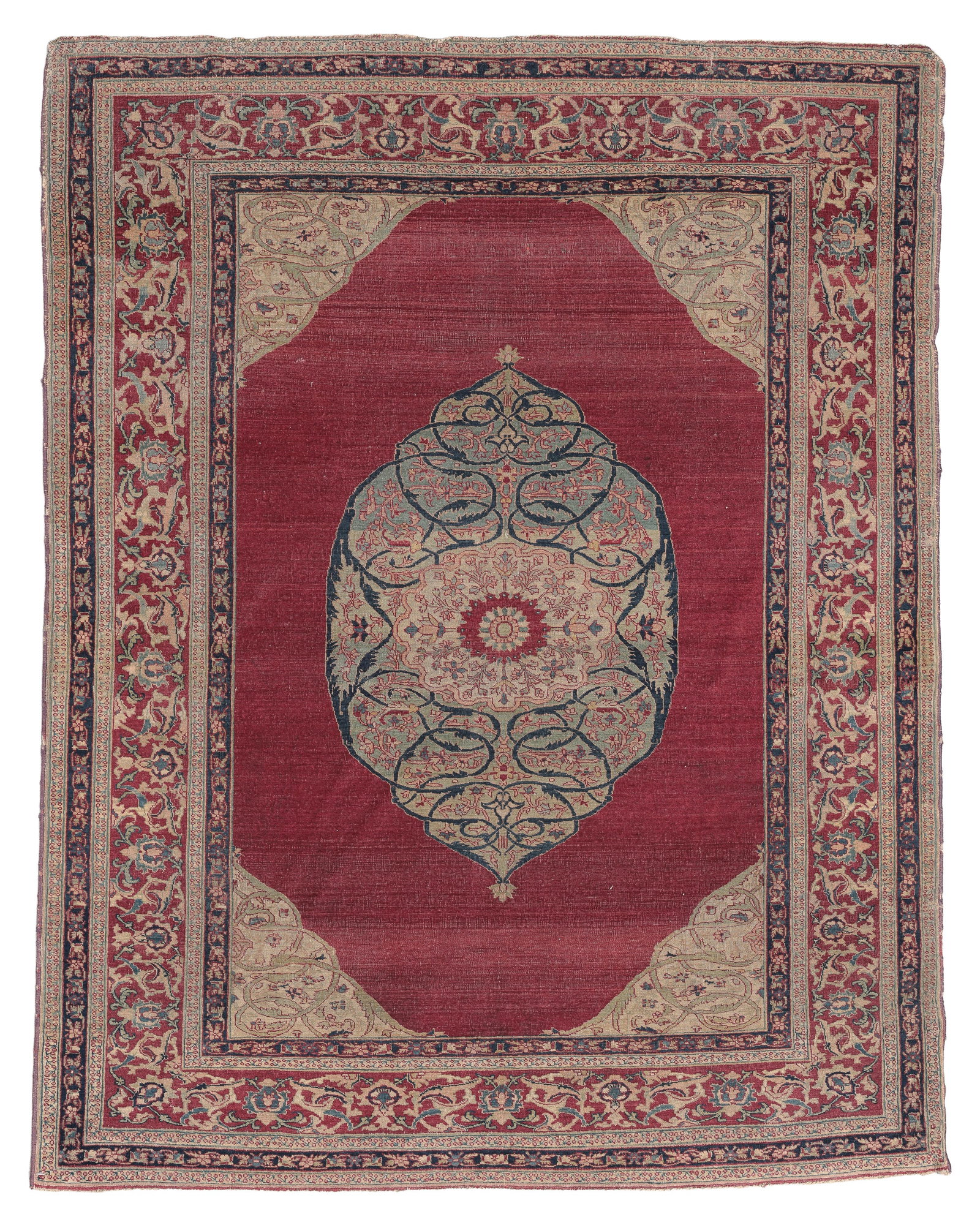 Fine Meshed Rug, Persia, Ca. 1900, 3'11'' x 5'1'' (1 of 6)