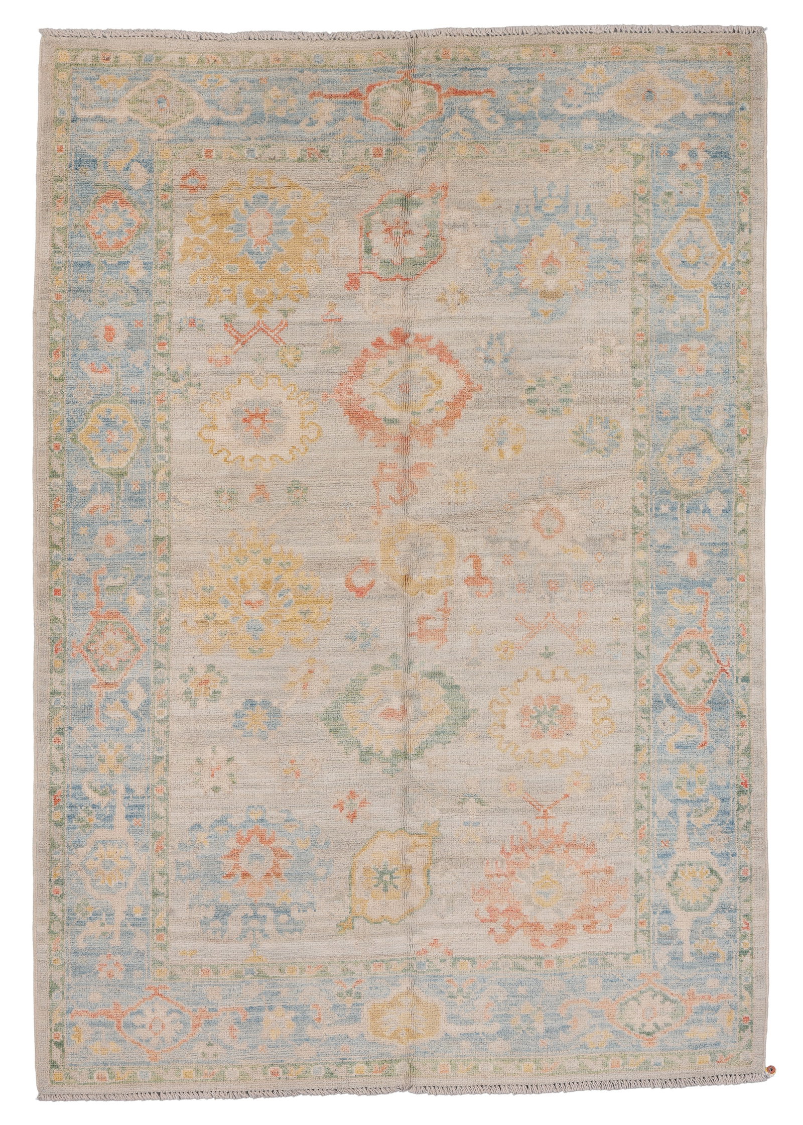 Oushak Style Rug, Afghanistan, Ca. 2000, 4'2'' x 6'0'' (1 of 6)