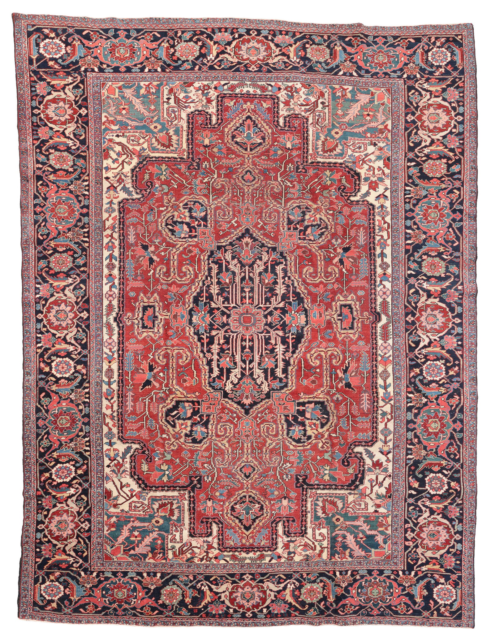 Heriz Rug, Persia, Early 20th C., 9'3'' x 12'5'' (1 of 6)